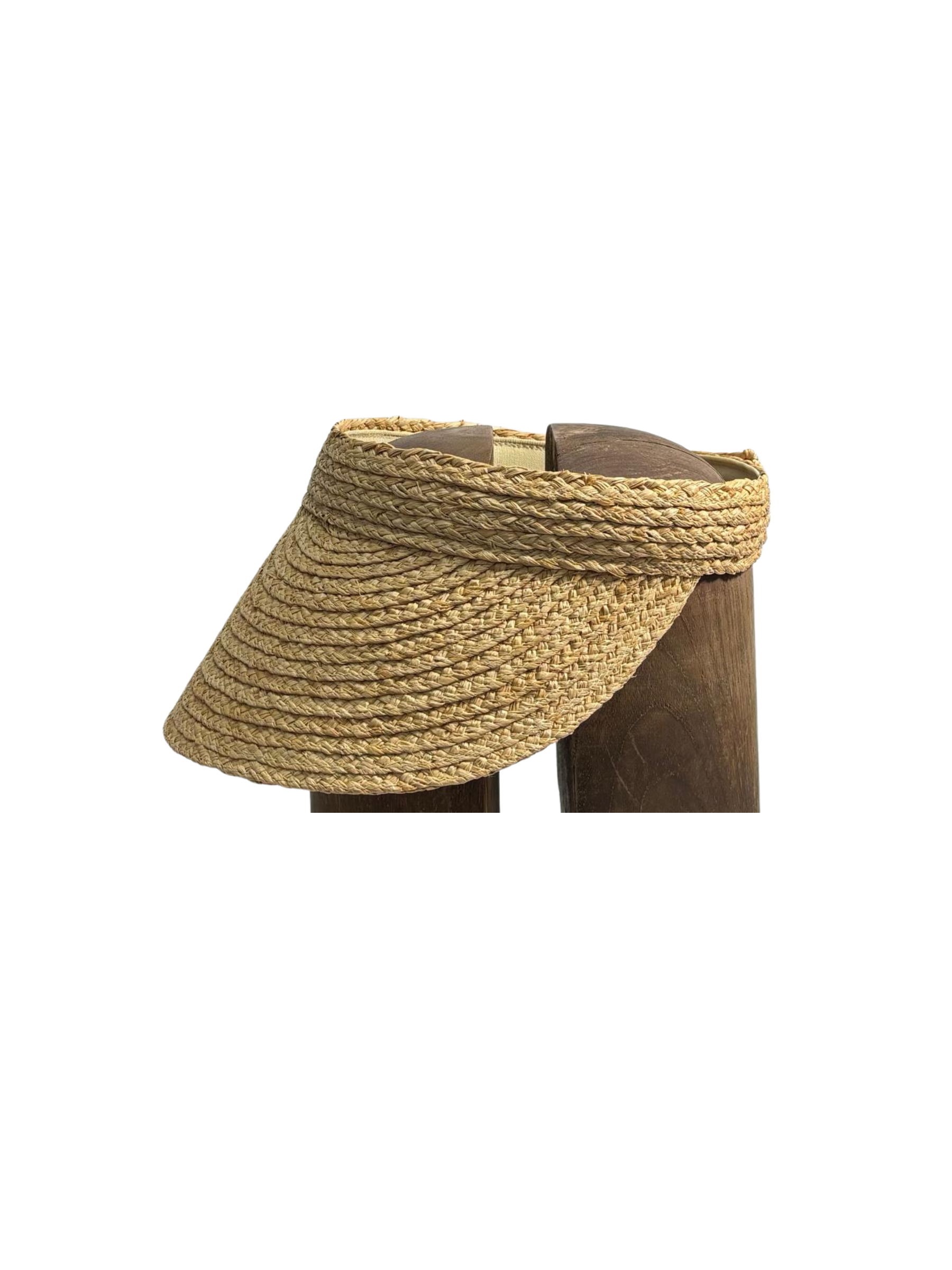 Woven Raffia Visor Natural