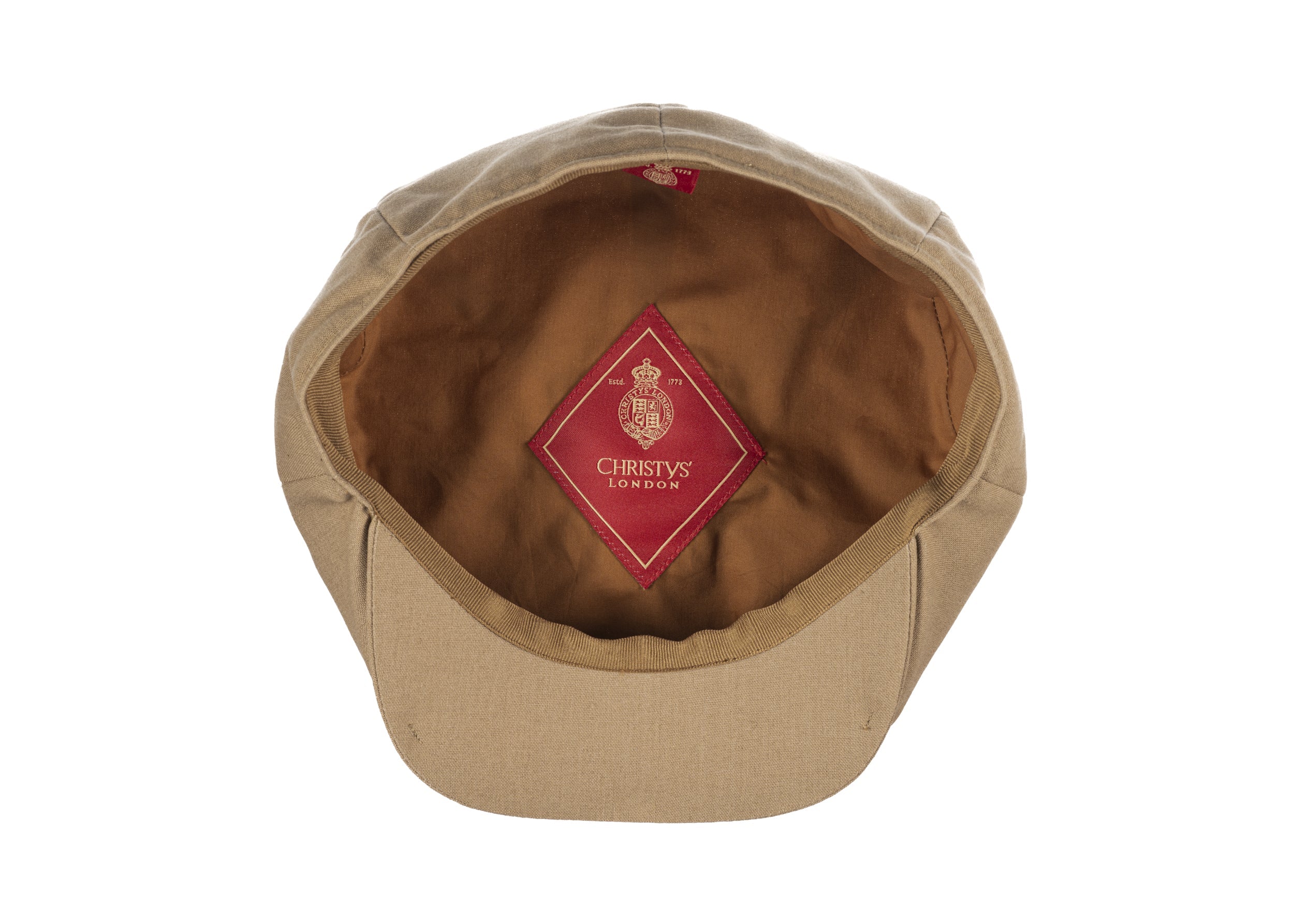 8 Piece Linen Blend Baker Boy Cap Mushroom