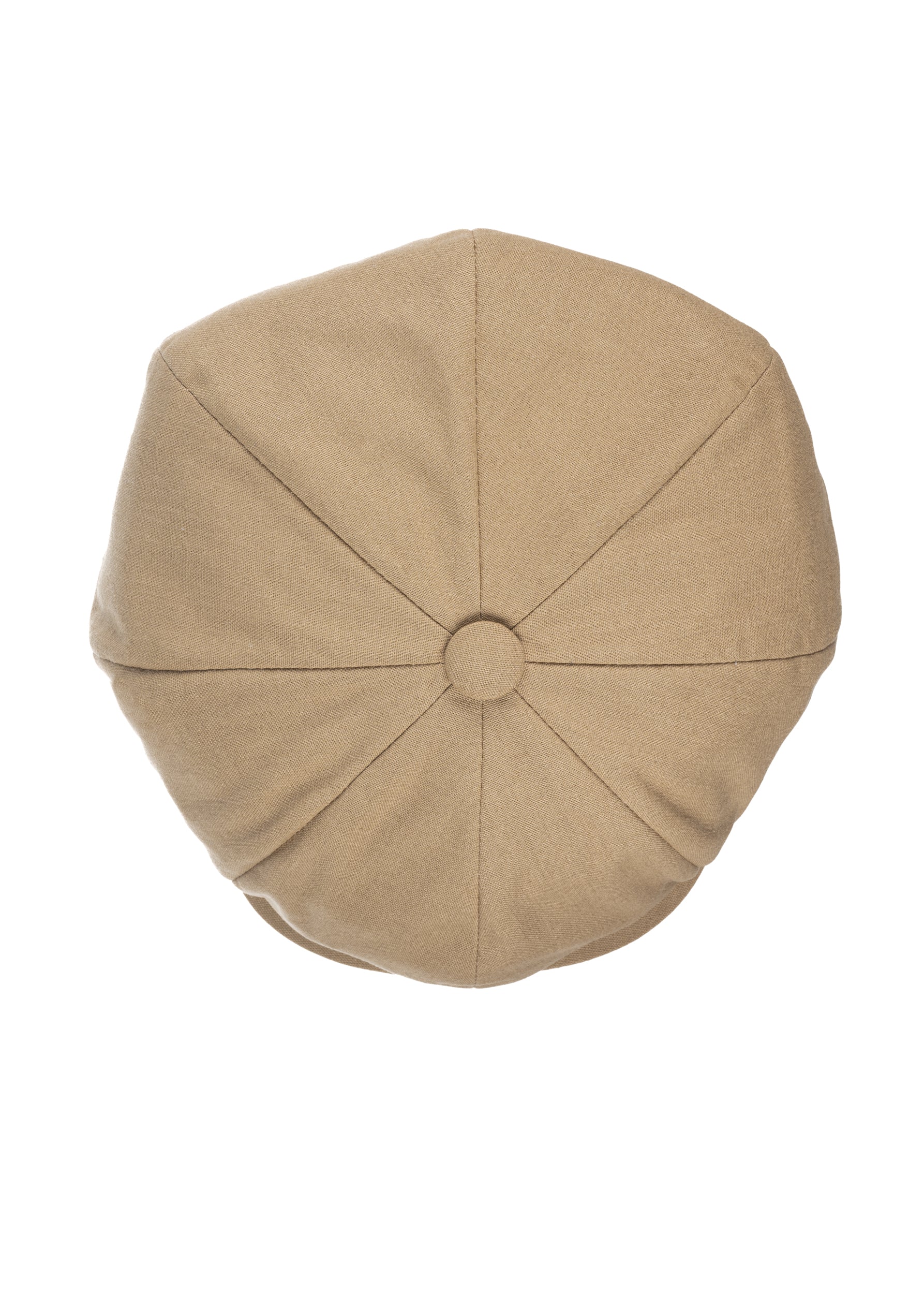 8 Piece Linen Blend Baker Boy Cap Mushroom