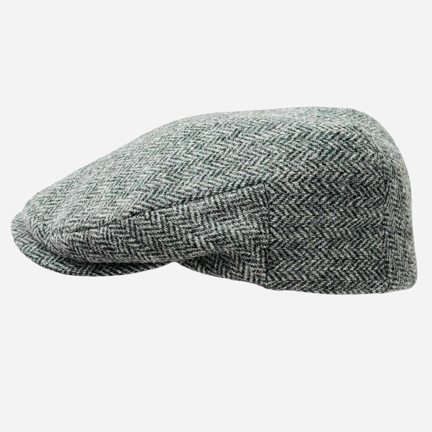 Richmond Herringbone Tweed Flat Cap - 100% Merino Wool