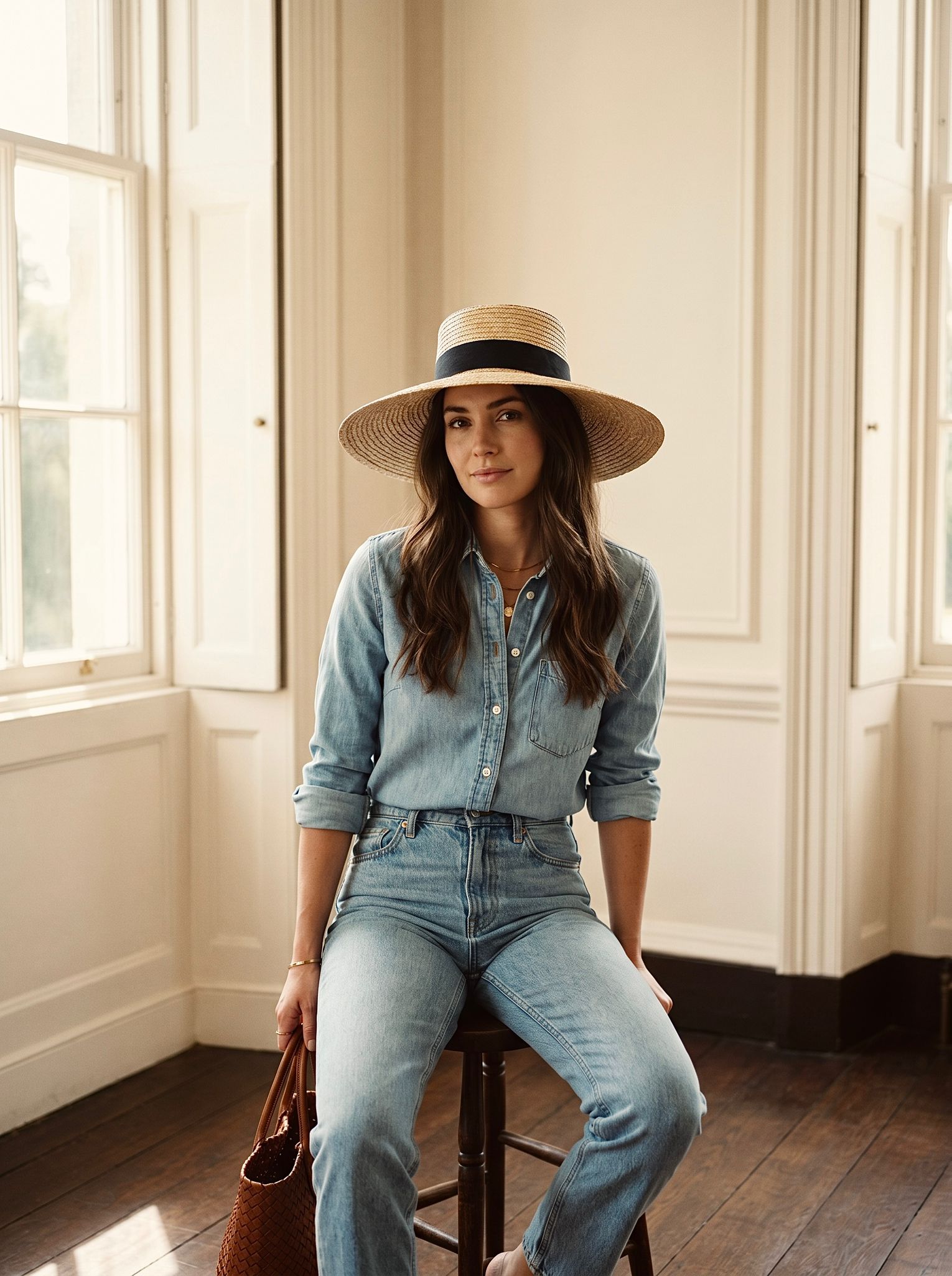 Wide Brim Straw Hat