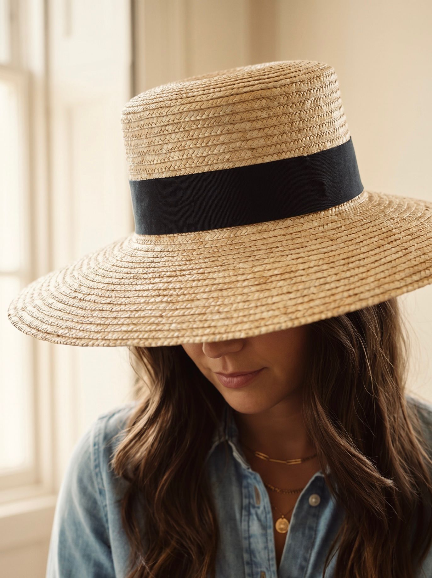 Wide Brim Straw Hat