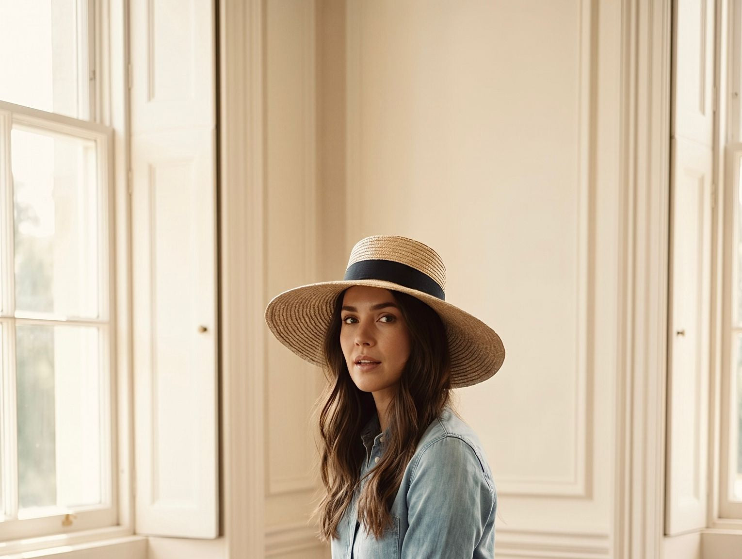 Wide Brim Straw Hat