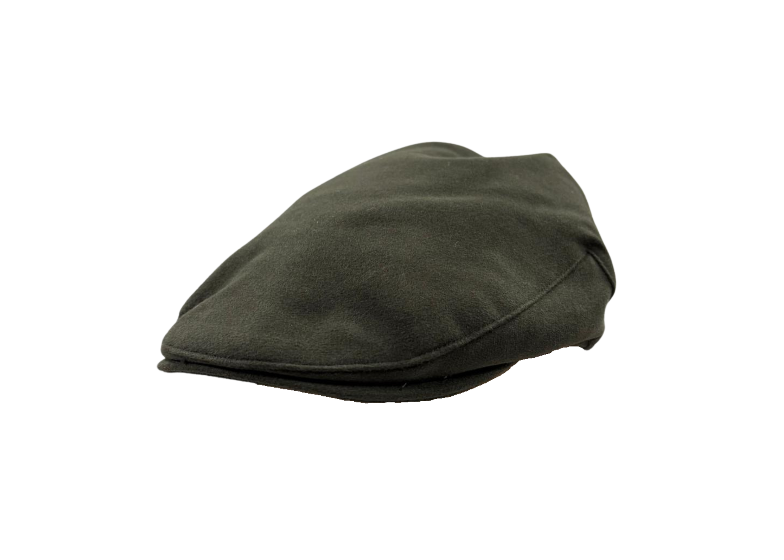 Balmoral moleskin cotton cap in Dark Green