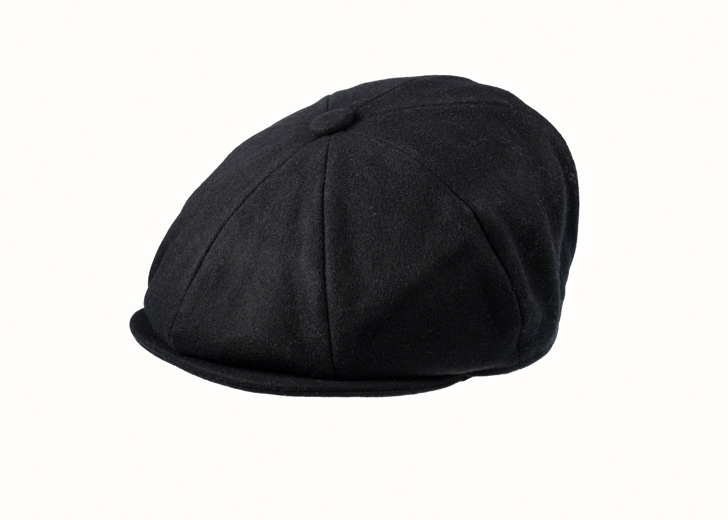 8 Piece Melton Wool Flat Cap - Grey | Christys' Hats