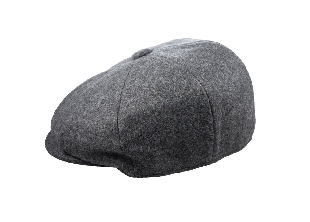 8 Piece Baker Boy Melton Wool Flat Cap