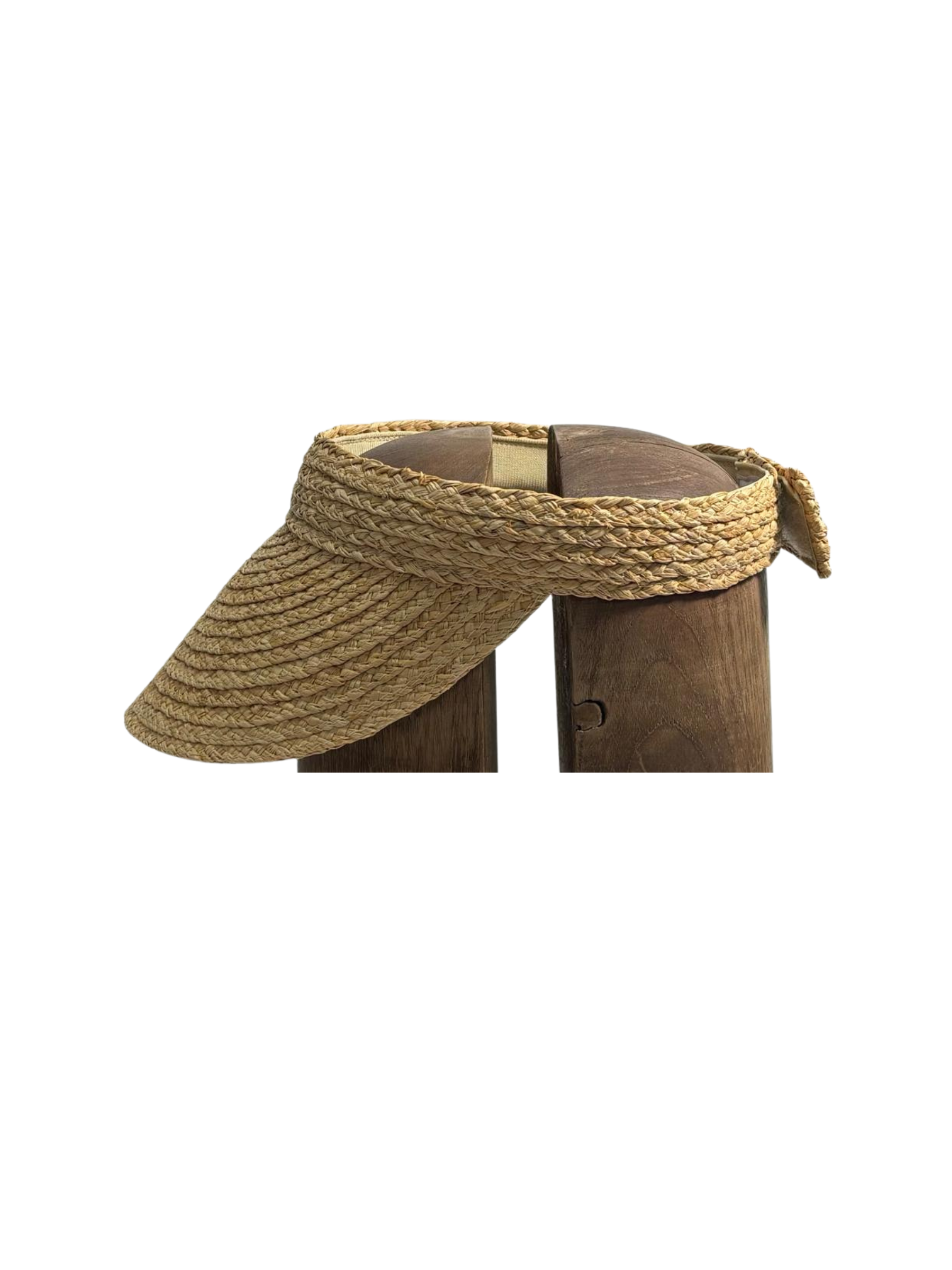 Woven Raffia Visor Natural