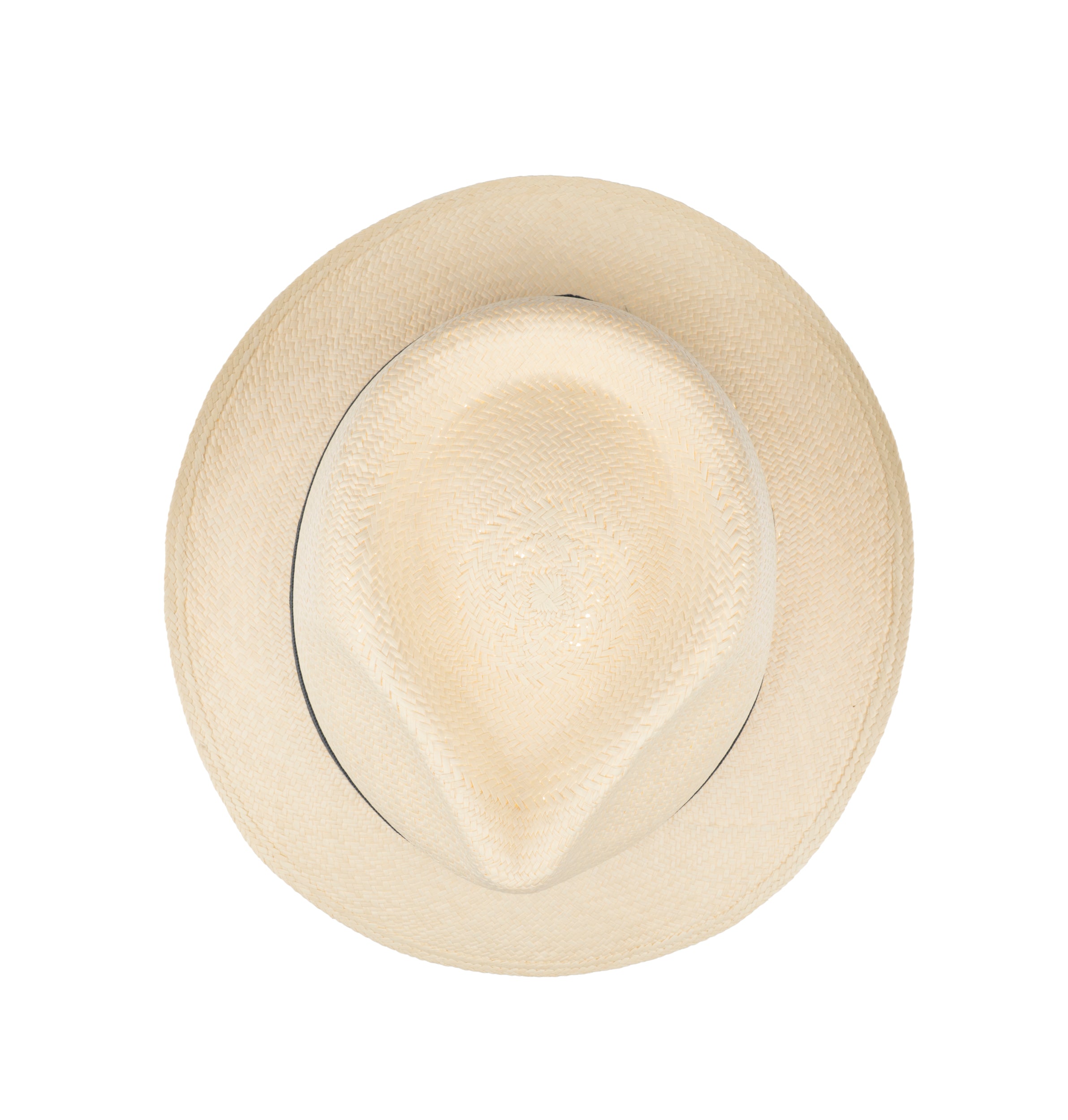 Trilby Panama (Semi-bleached) with Navy Detail Band