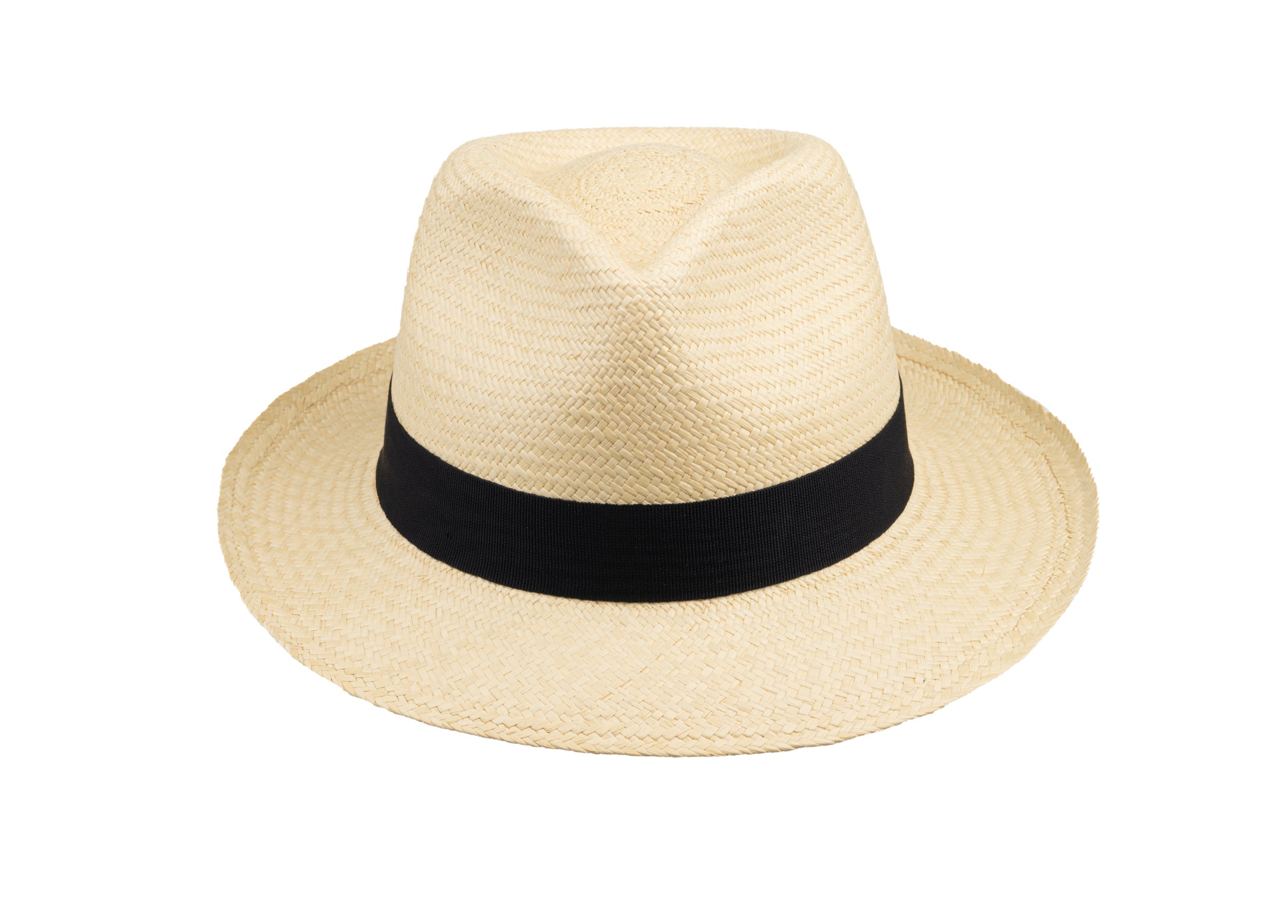 Trilby Panama (Semi-bleached) Dark Navy Band