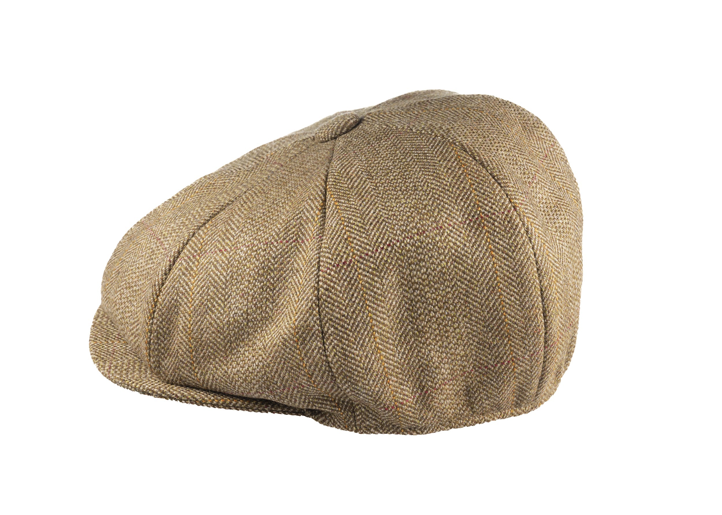Lovat Mill Teviot Tweed Made in England 8 Piece Cap