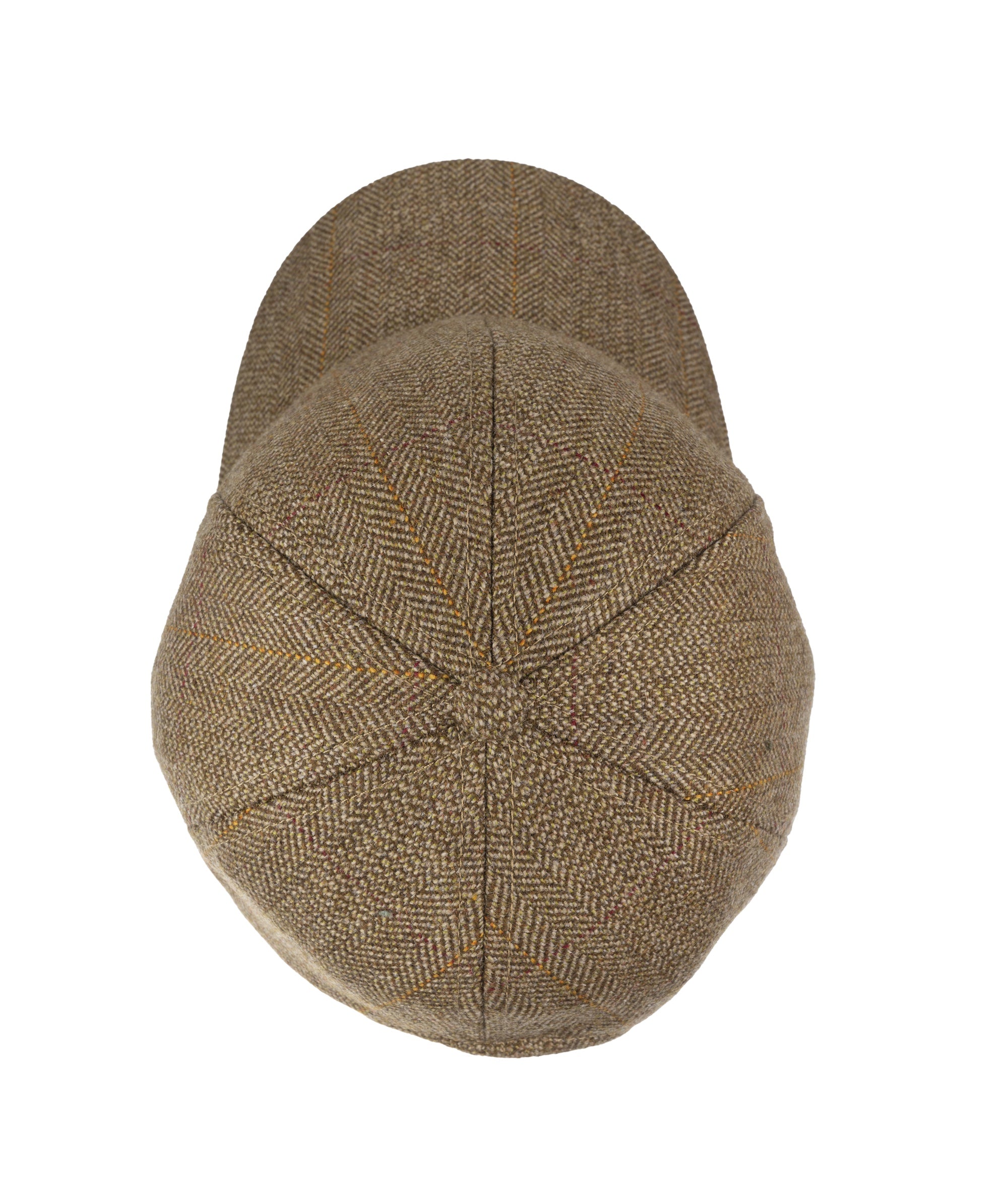 Lovat Mill Teviot Tweed Made in England Baseball Cap in Bracken