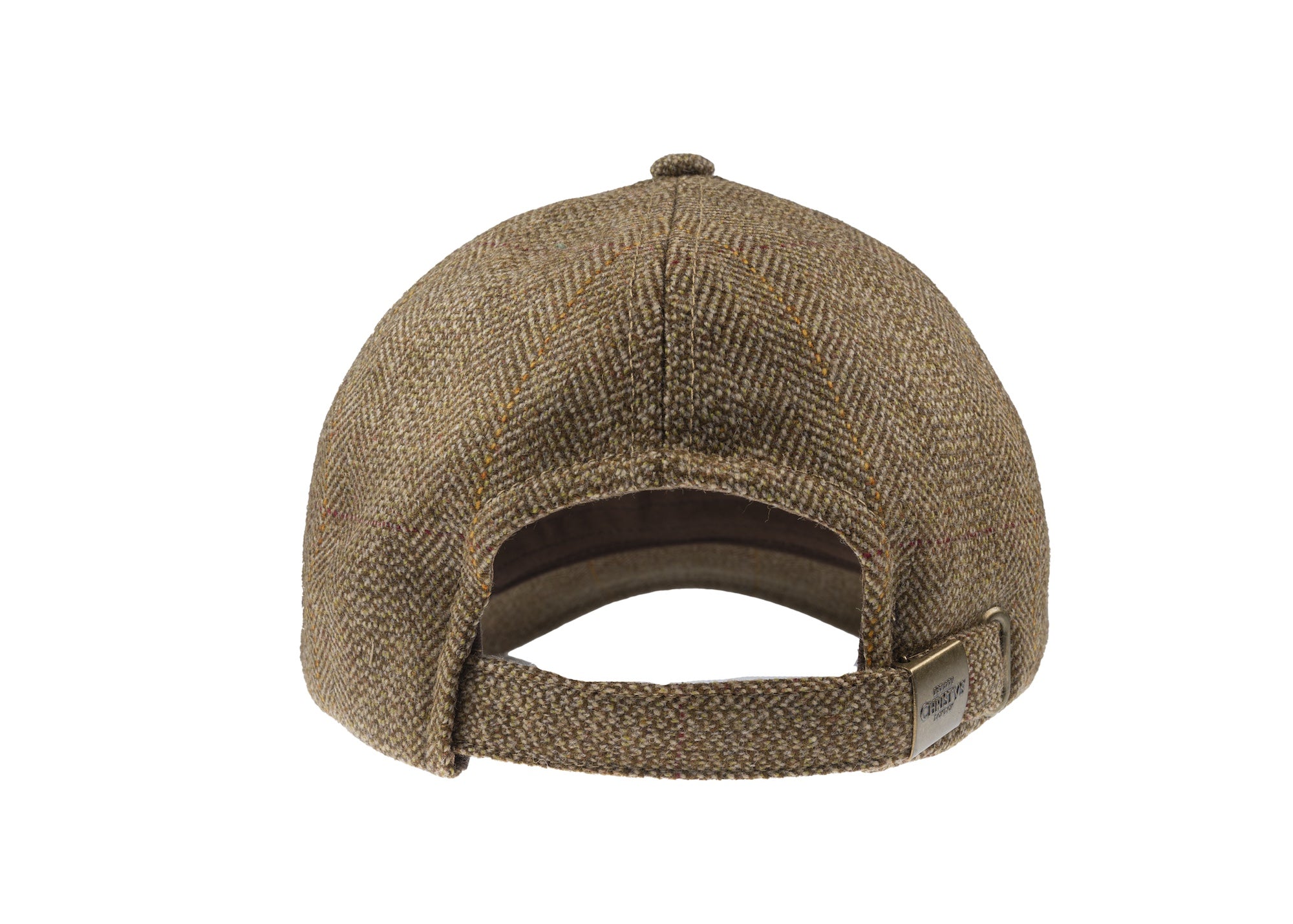 Lovat Mill Teviot Tweed Made in England Baseball Cap in Bracken