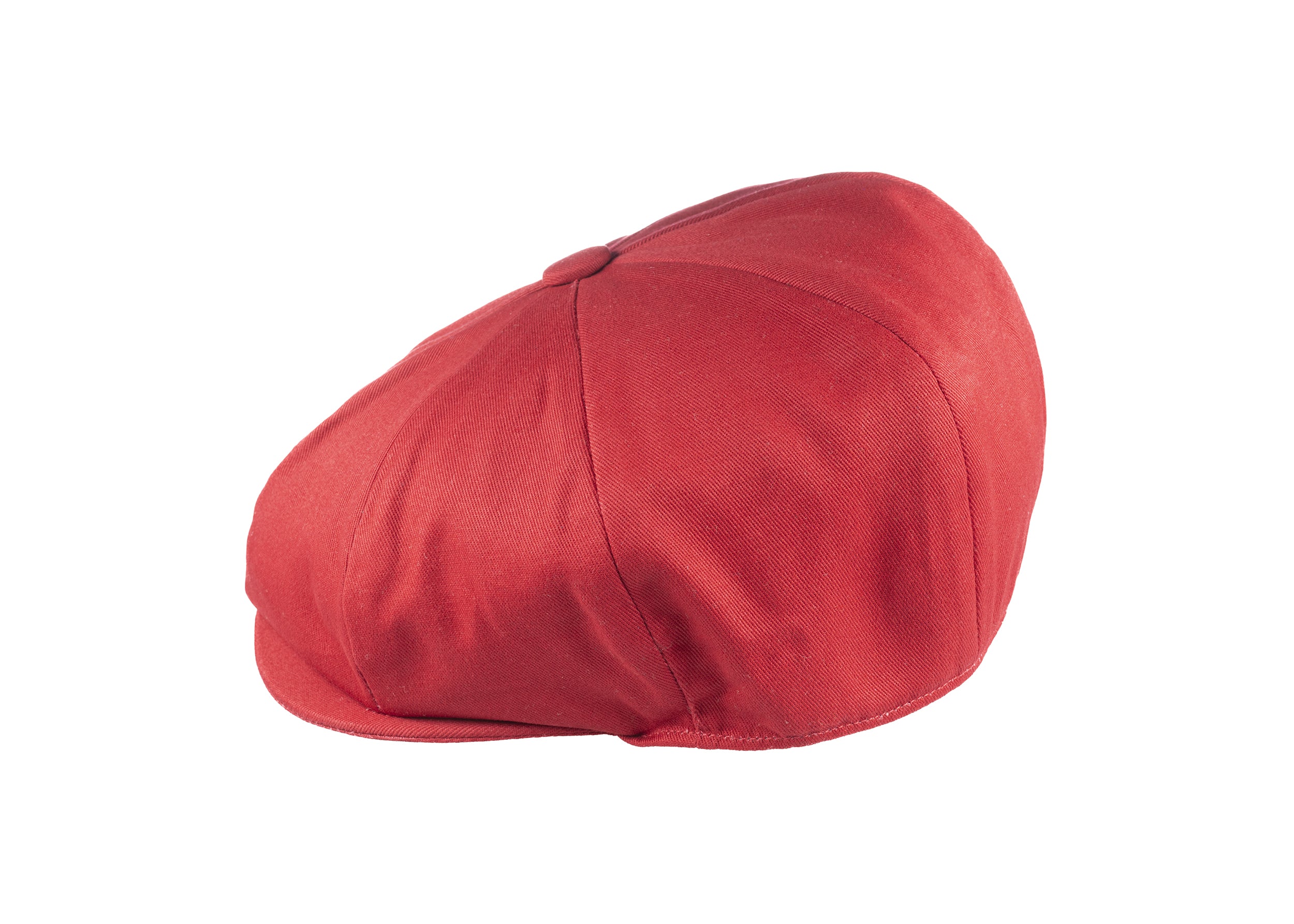 8 Piece Cotton Summer Cap Red