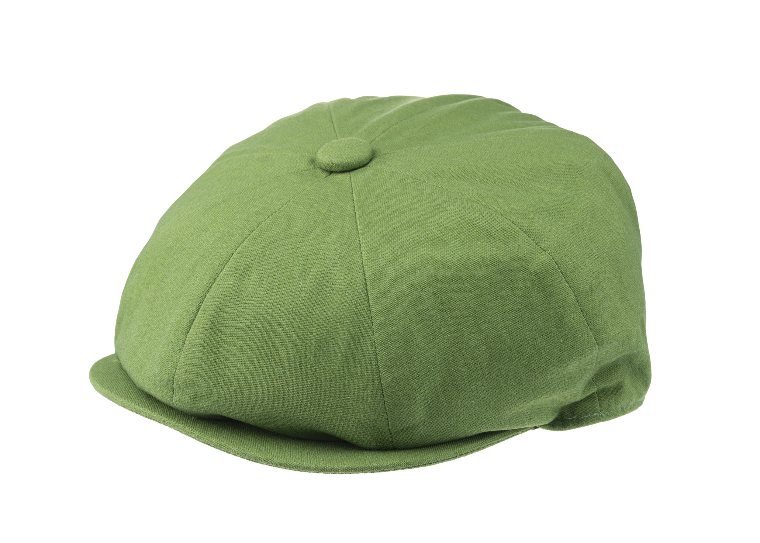 8 Piece Cotton Summer Cap Green