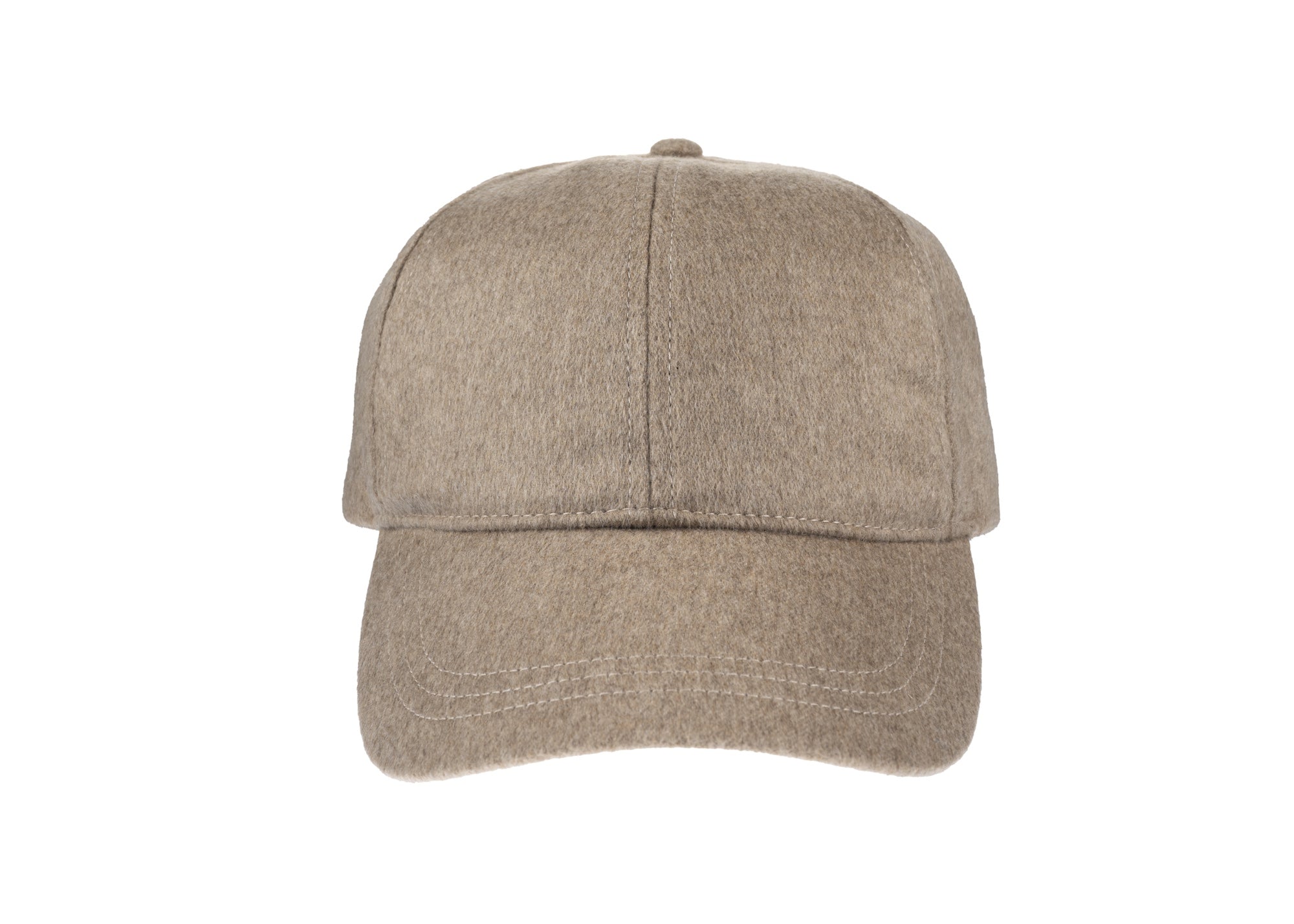Christys' x Johnstons of Elgin Cashmere Made in England Baseball Cap in Camel
