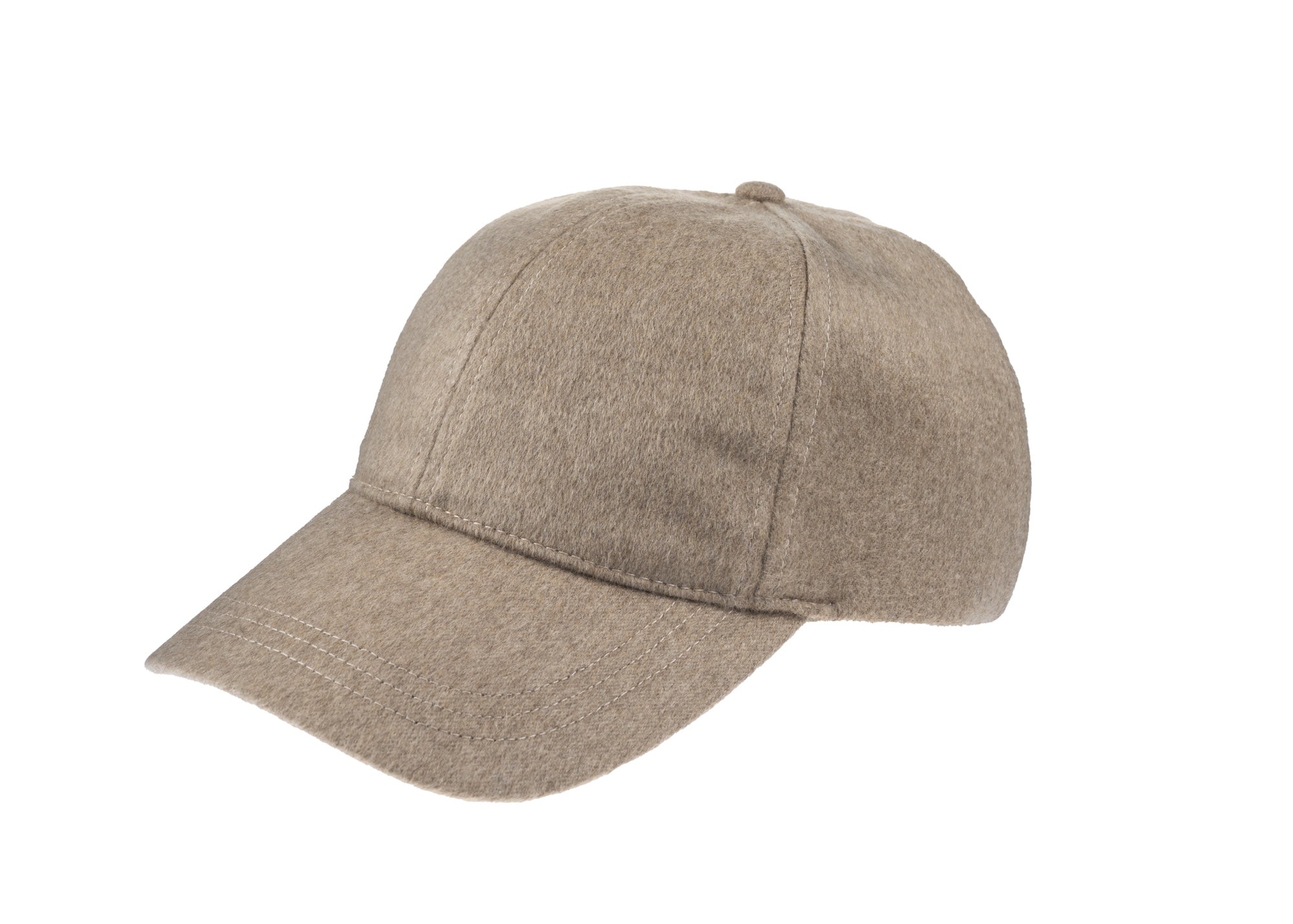 Christys' x Johnstons of Elgin Cashmere Made in England Baseball Cap in Camel
