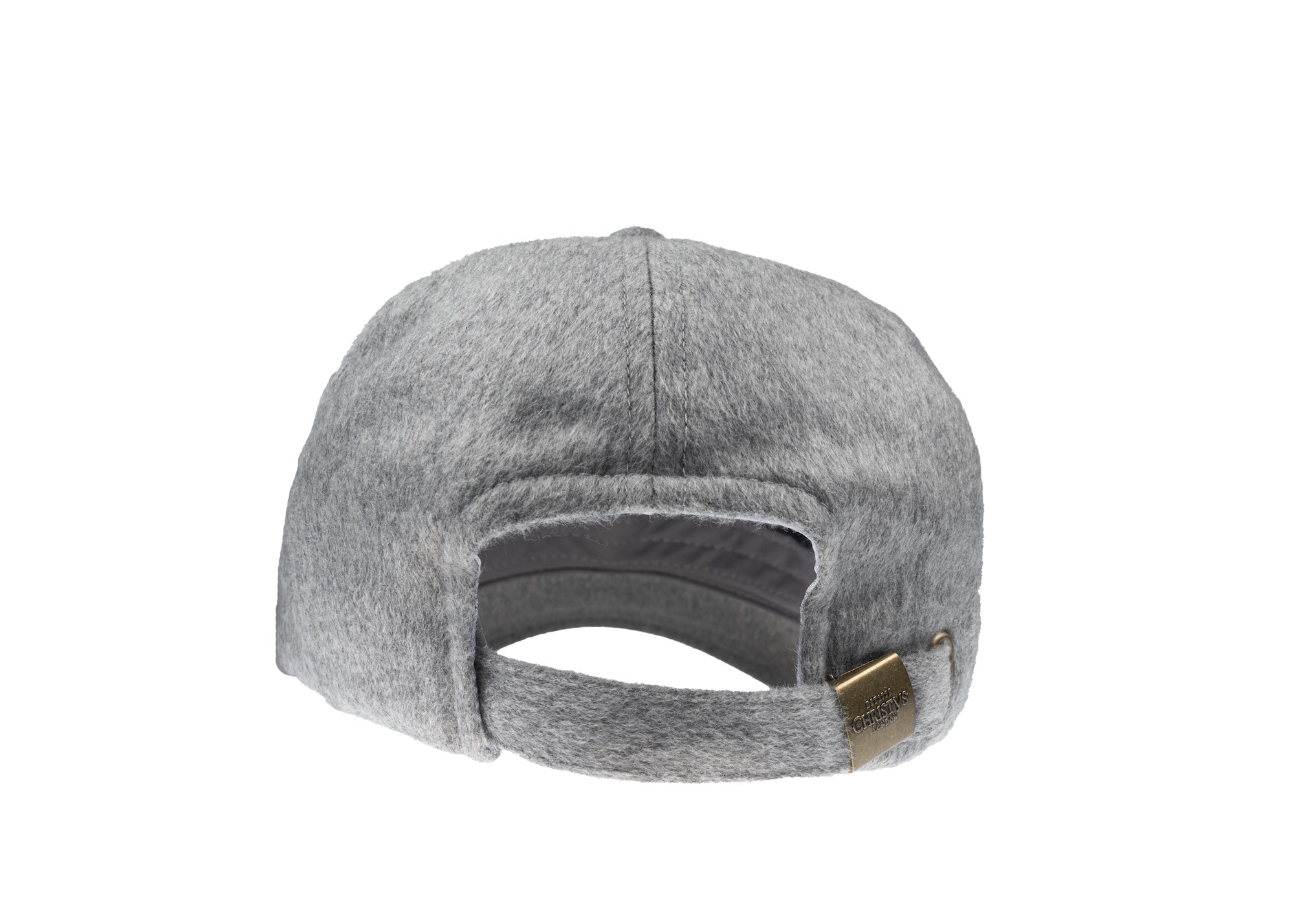 Christys' x Johnstons of Elgin Cashmere Made in England Baseball Cap in Light Grey