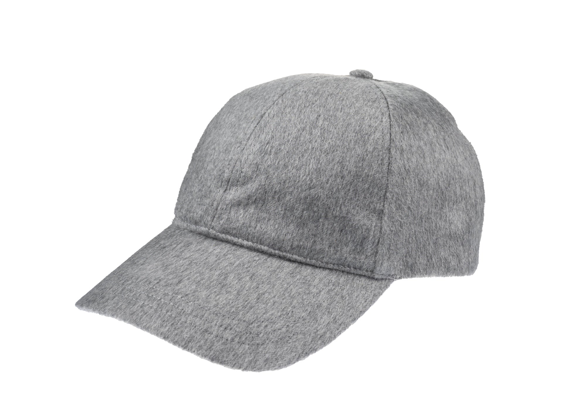 Christys' x Johnstons of Elgin Cashmere Made in England Baseball Cap in Light Grey