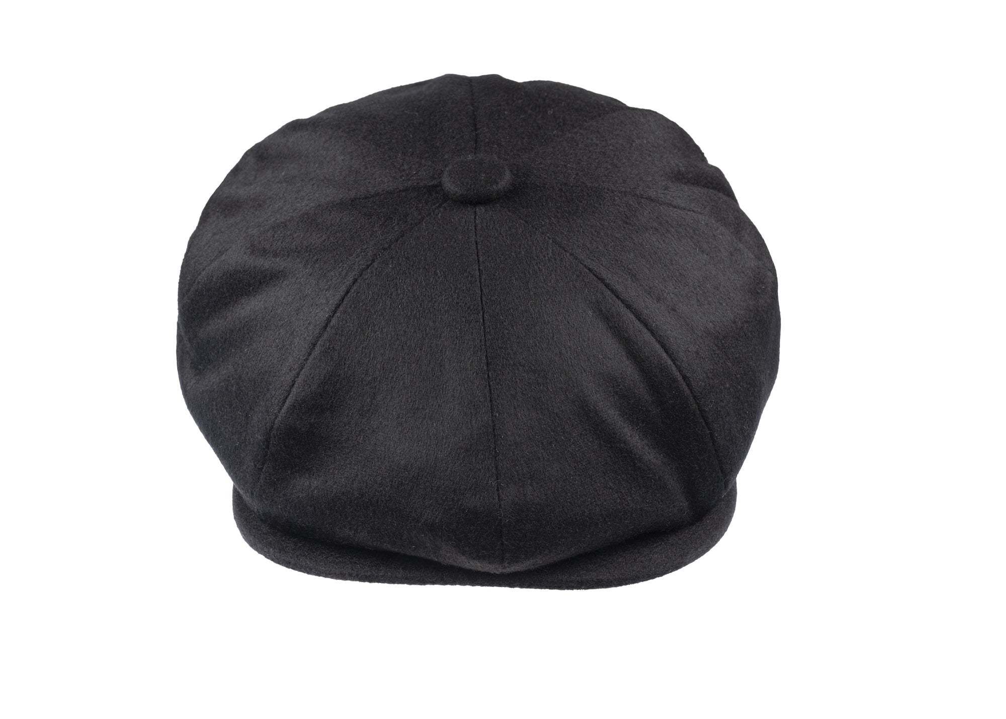 8 piece Cashmere Flat Cap in black