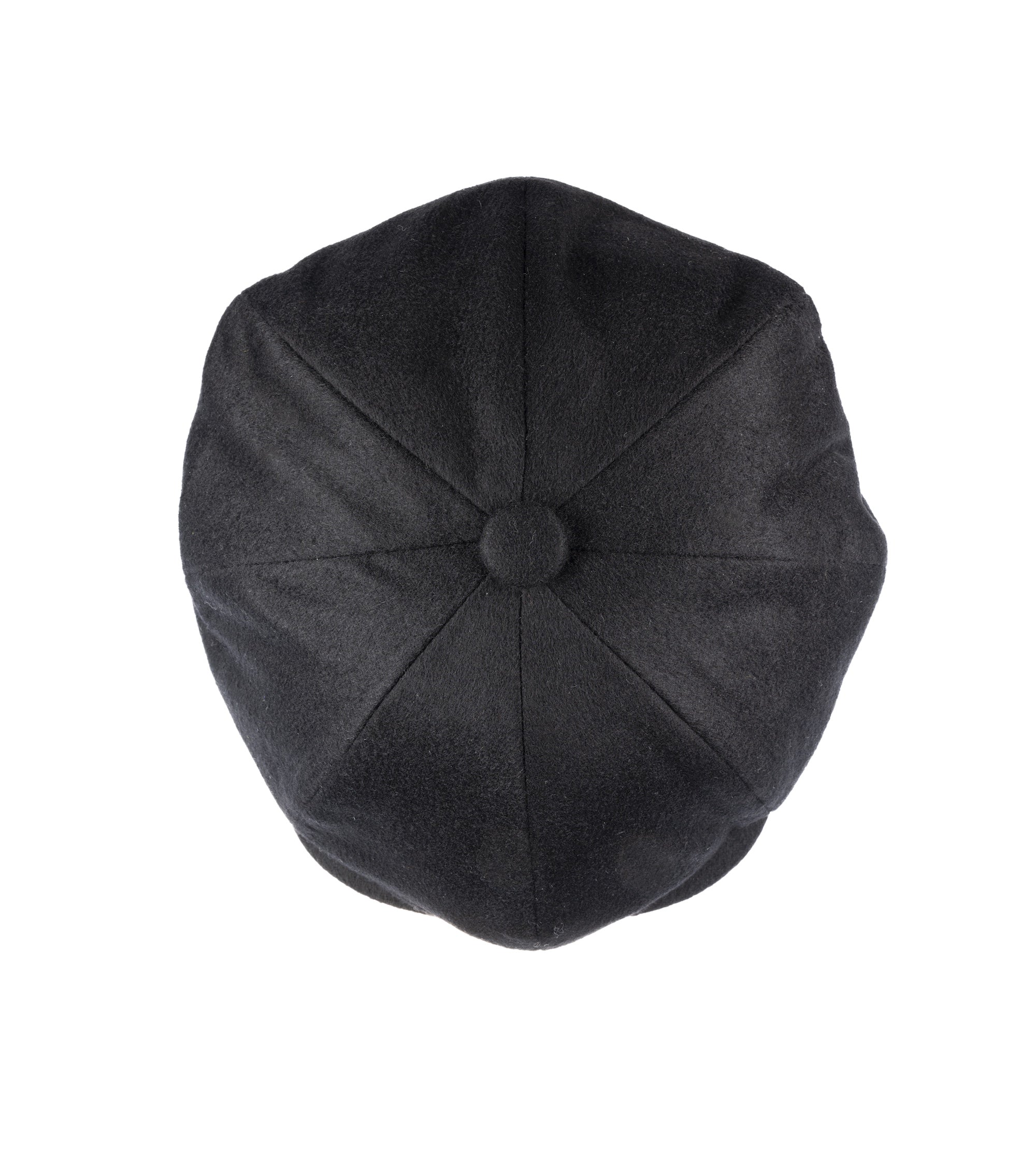 8 piece Cashmere Flat Cap in black