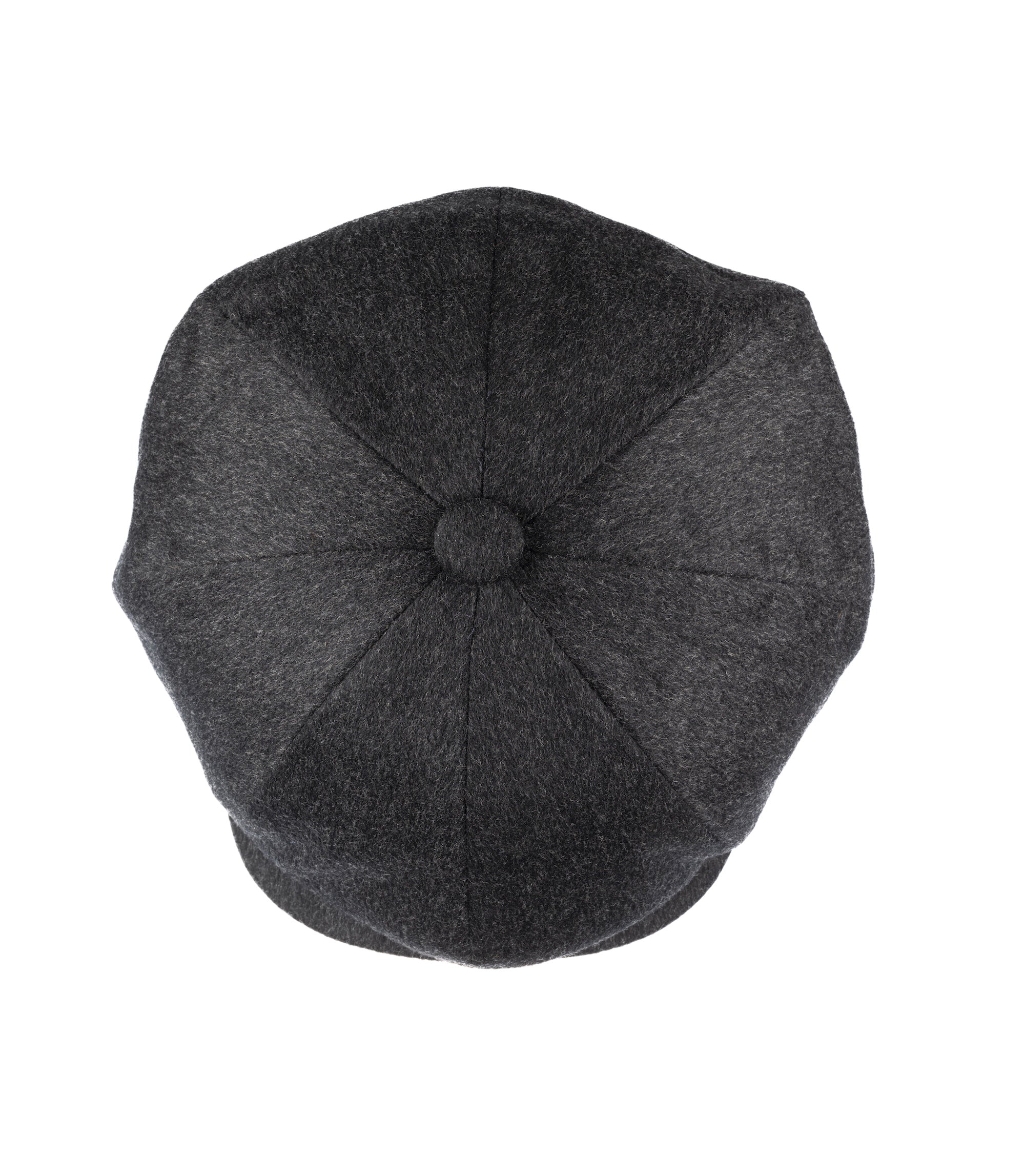 8 piece Cashmere Flat Cap in charcoal