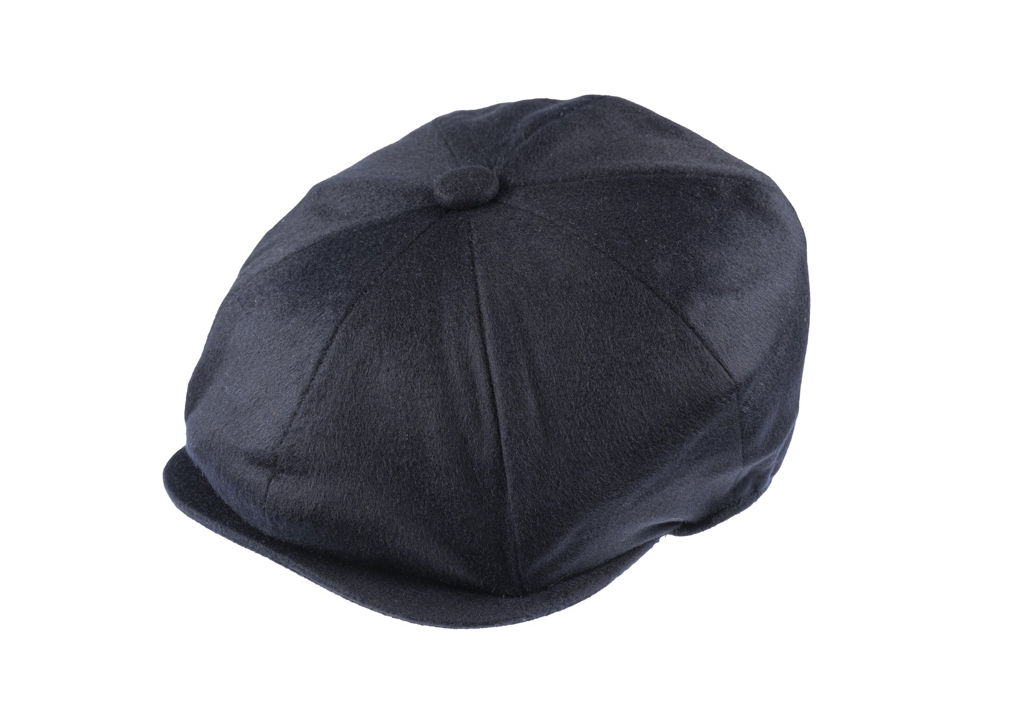 8 piece Cashmere Flat Cap in navy