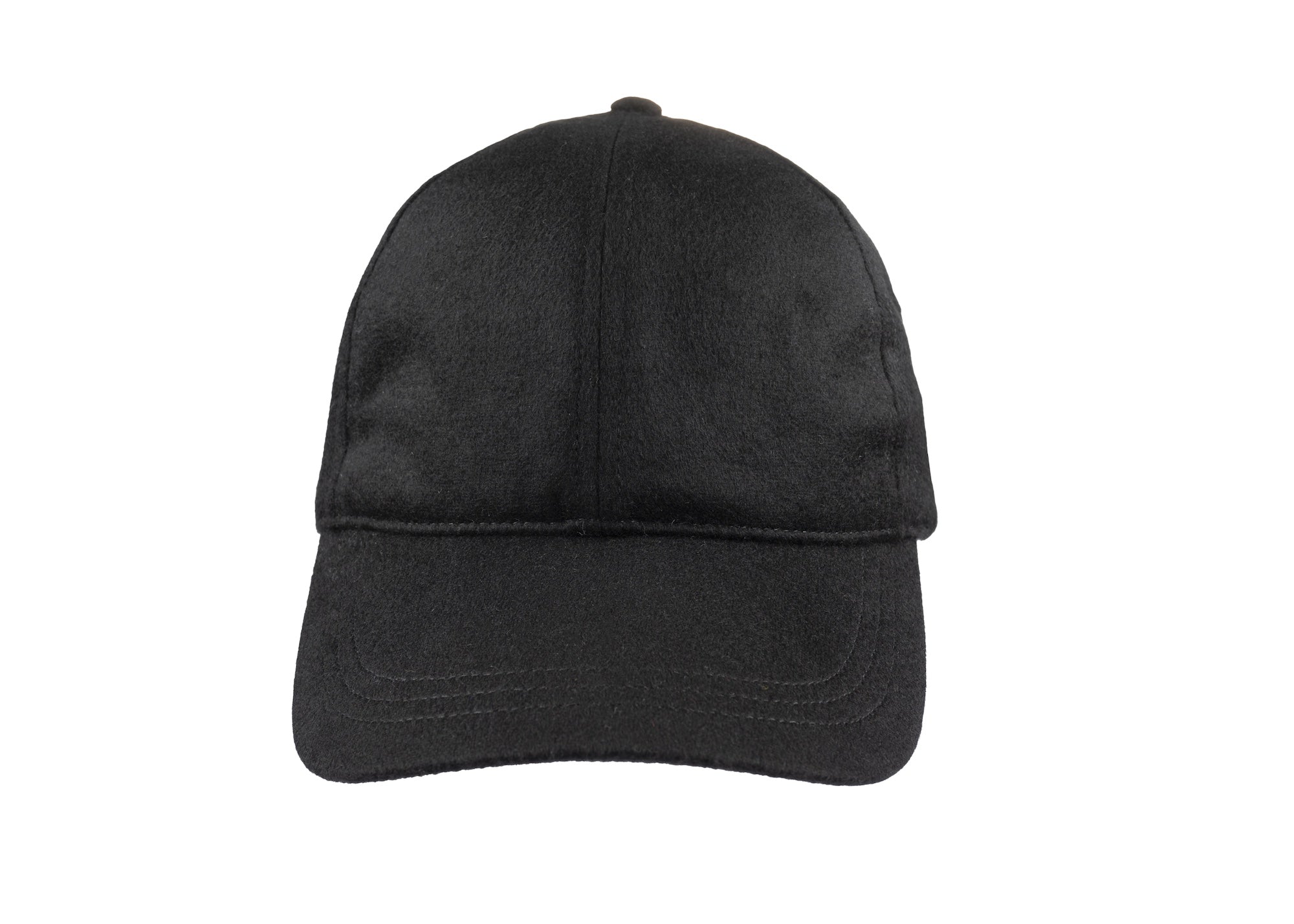 Baseball Cashmere cap in black