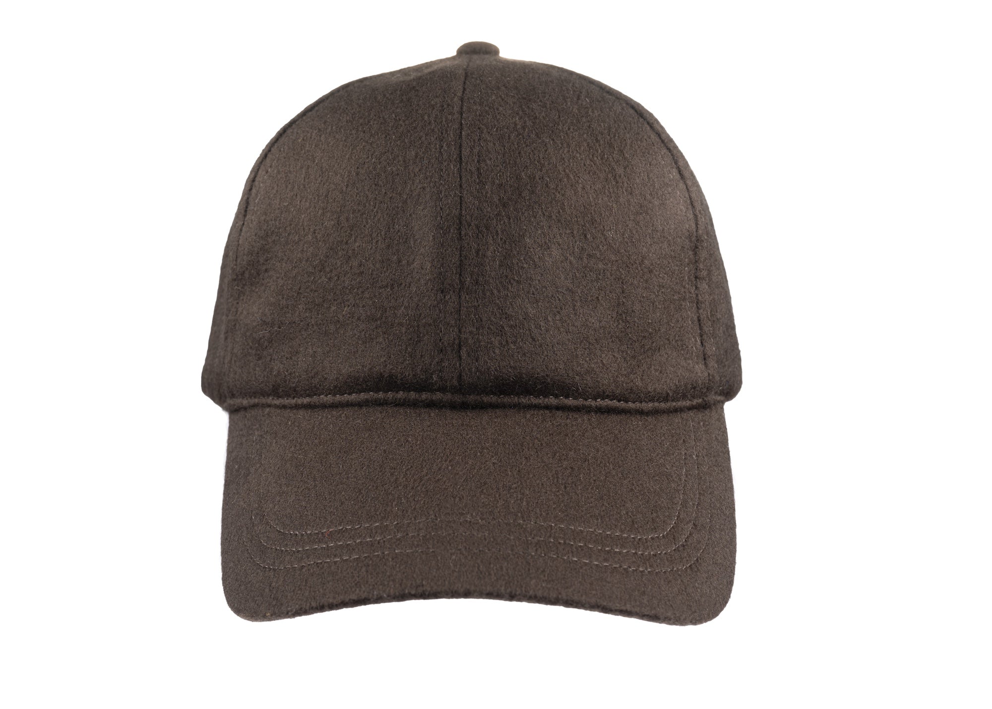 Baseball Cashmere cap in brown