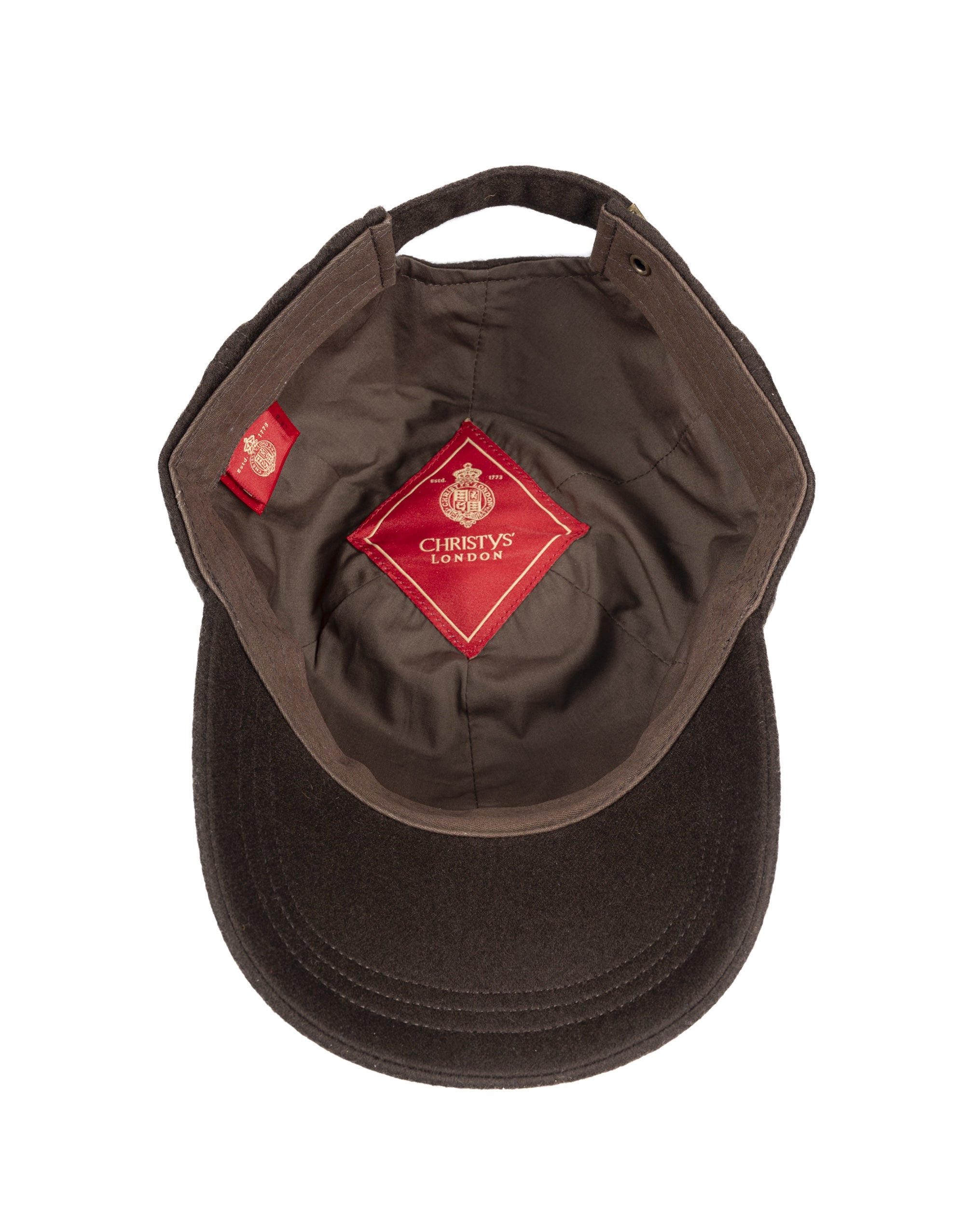 Baseball Cashmere cap in brown