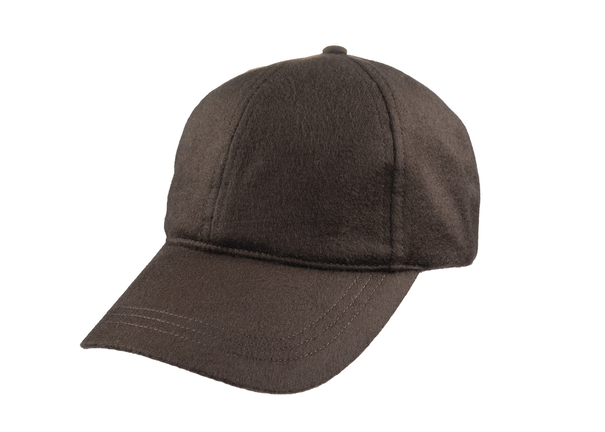 Baseball Cashmere cap in brown