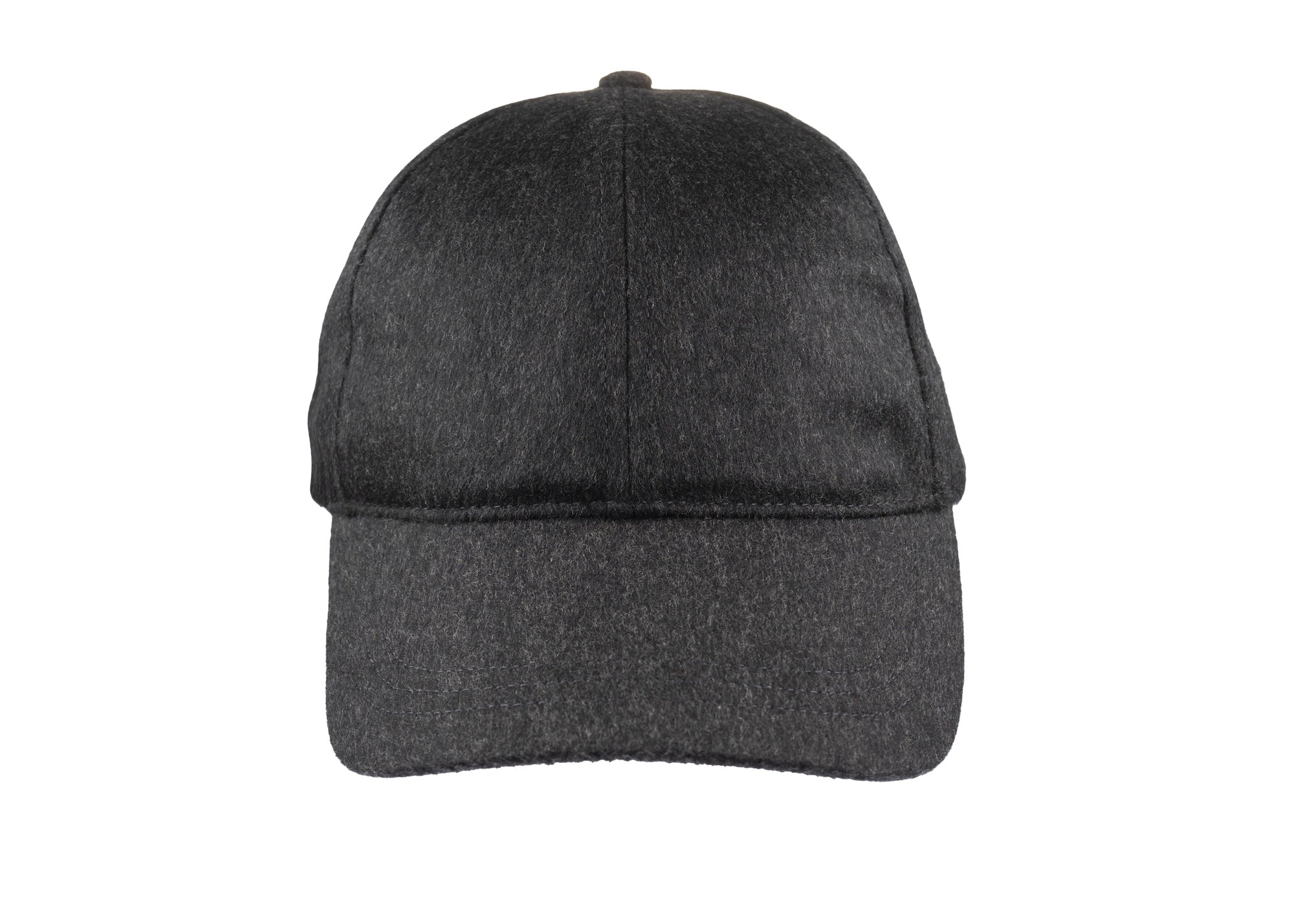 Baseball Cashmere cap in charcoal