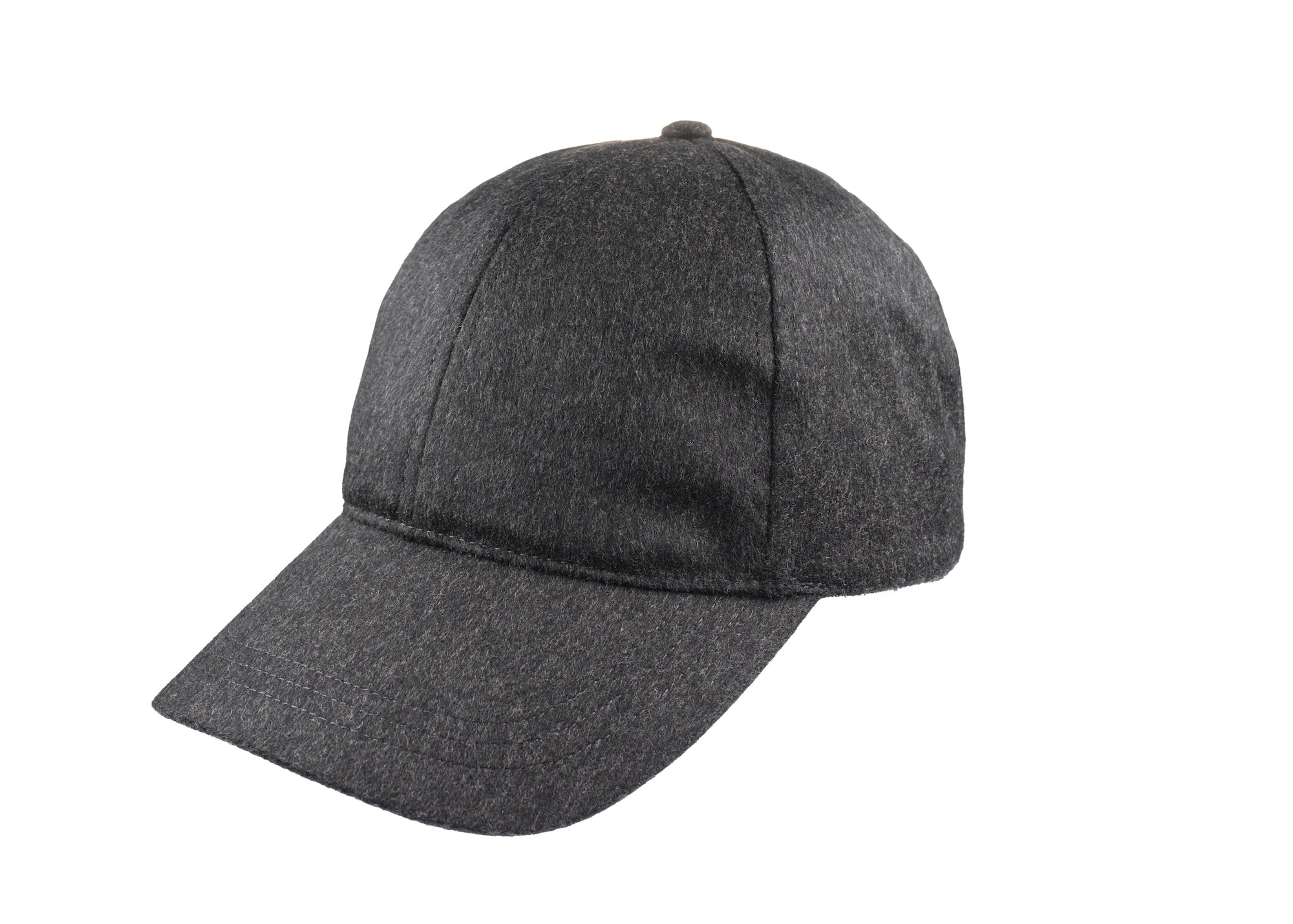 Baseball Cashmere cap in charcoal