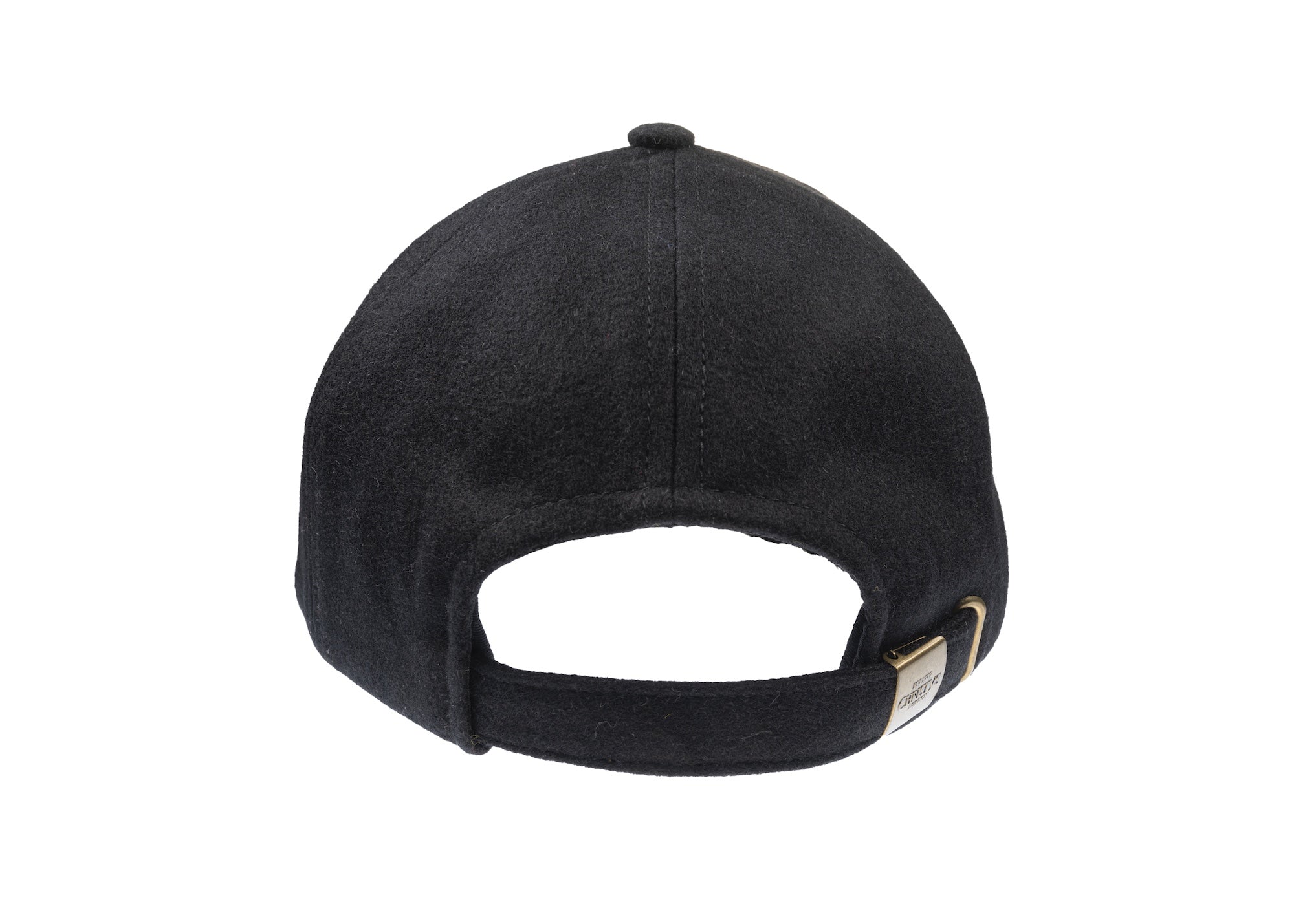 Baseball Melton cap in black