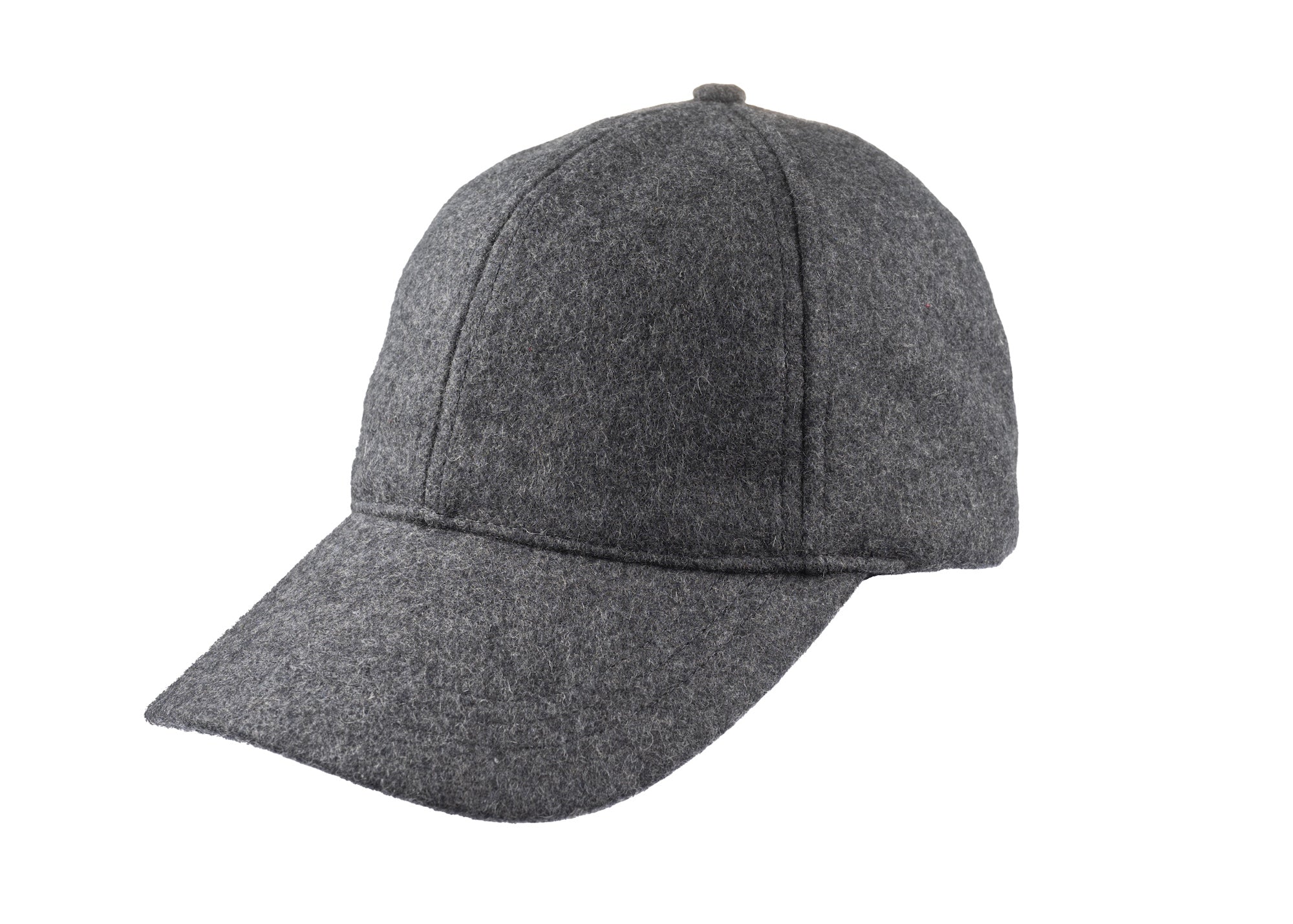 Baseball Melton cap in grey