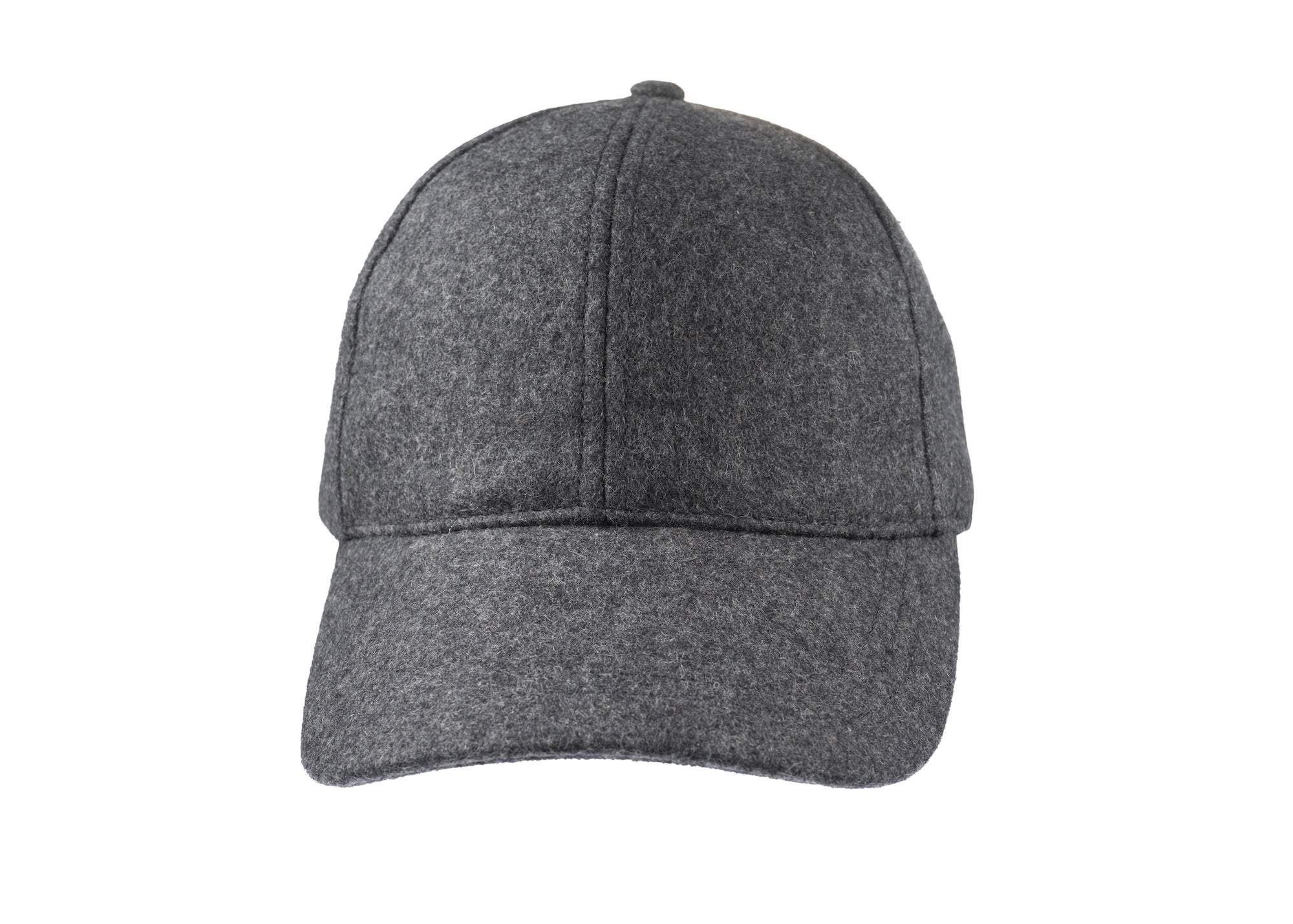 Baseball Melton cap in grey