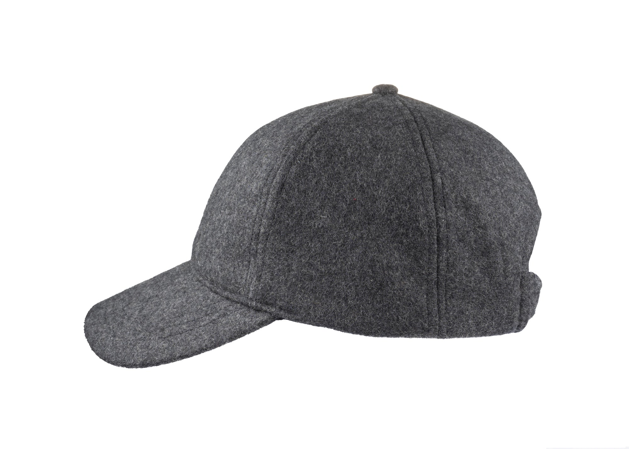 Baseball Melton cap in grey