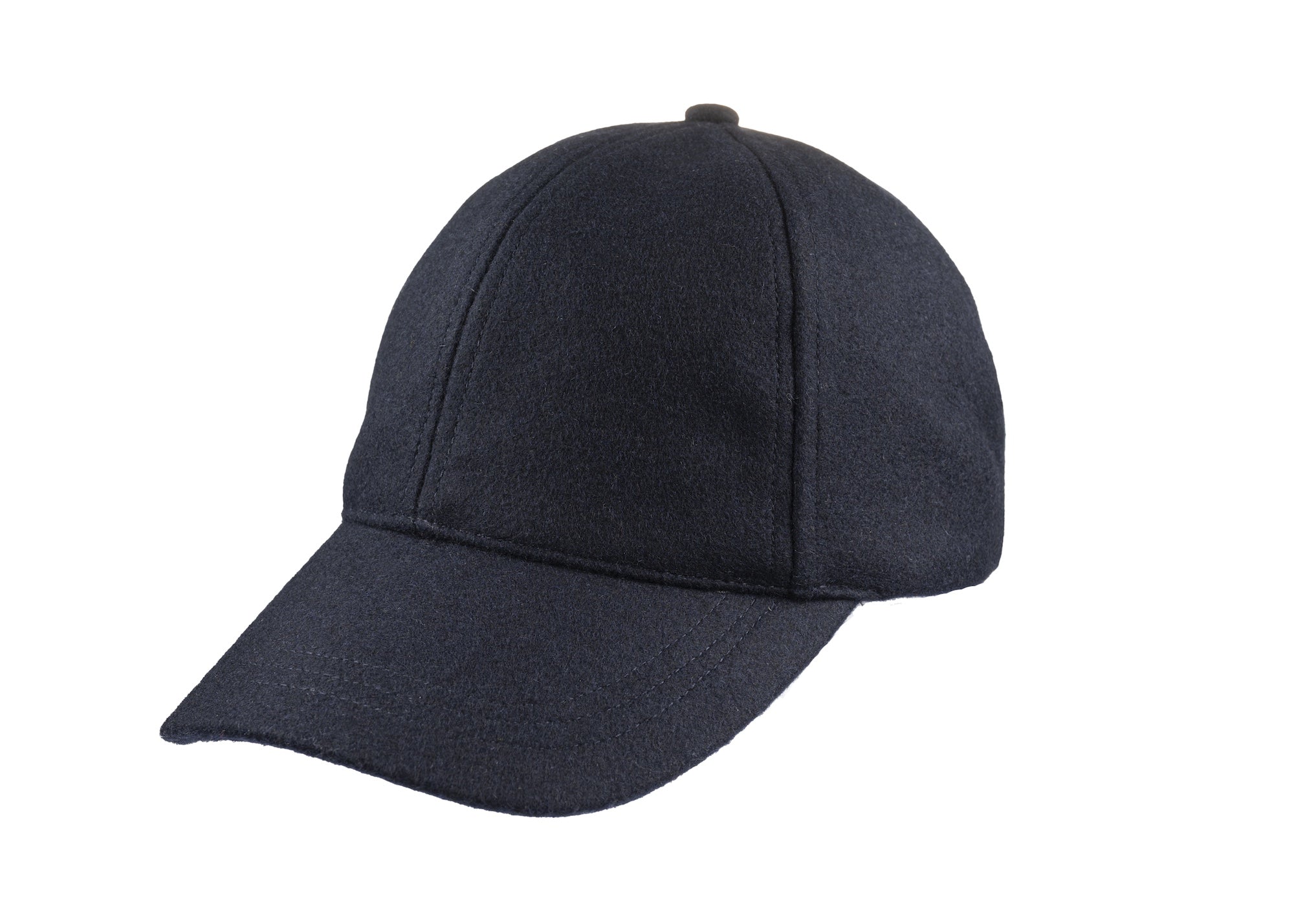 Baseball Melton cap in navy