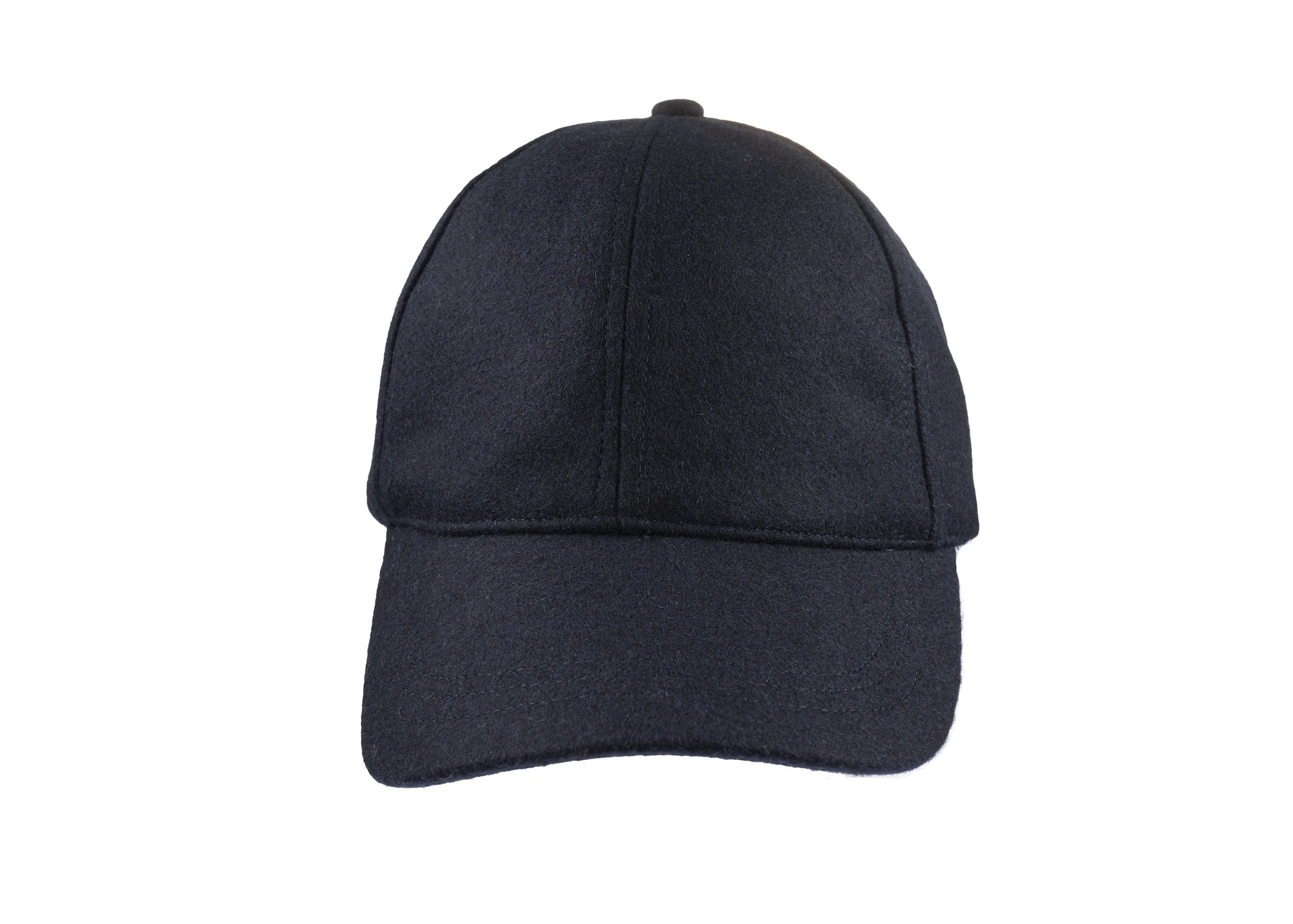 Baseball Melton cap in navy