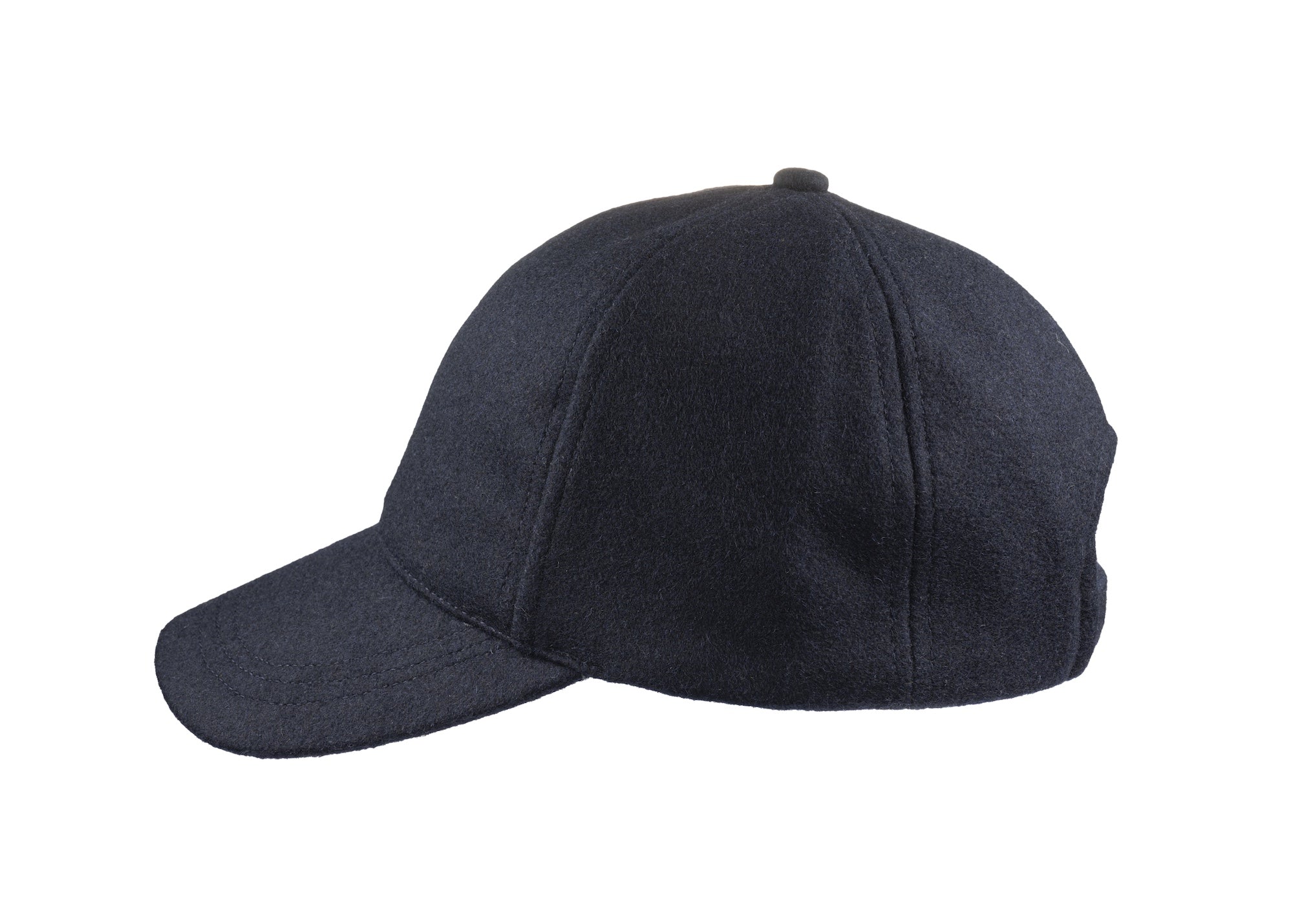 Baseball Melton cap in navy