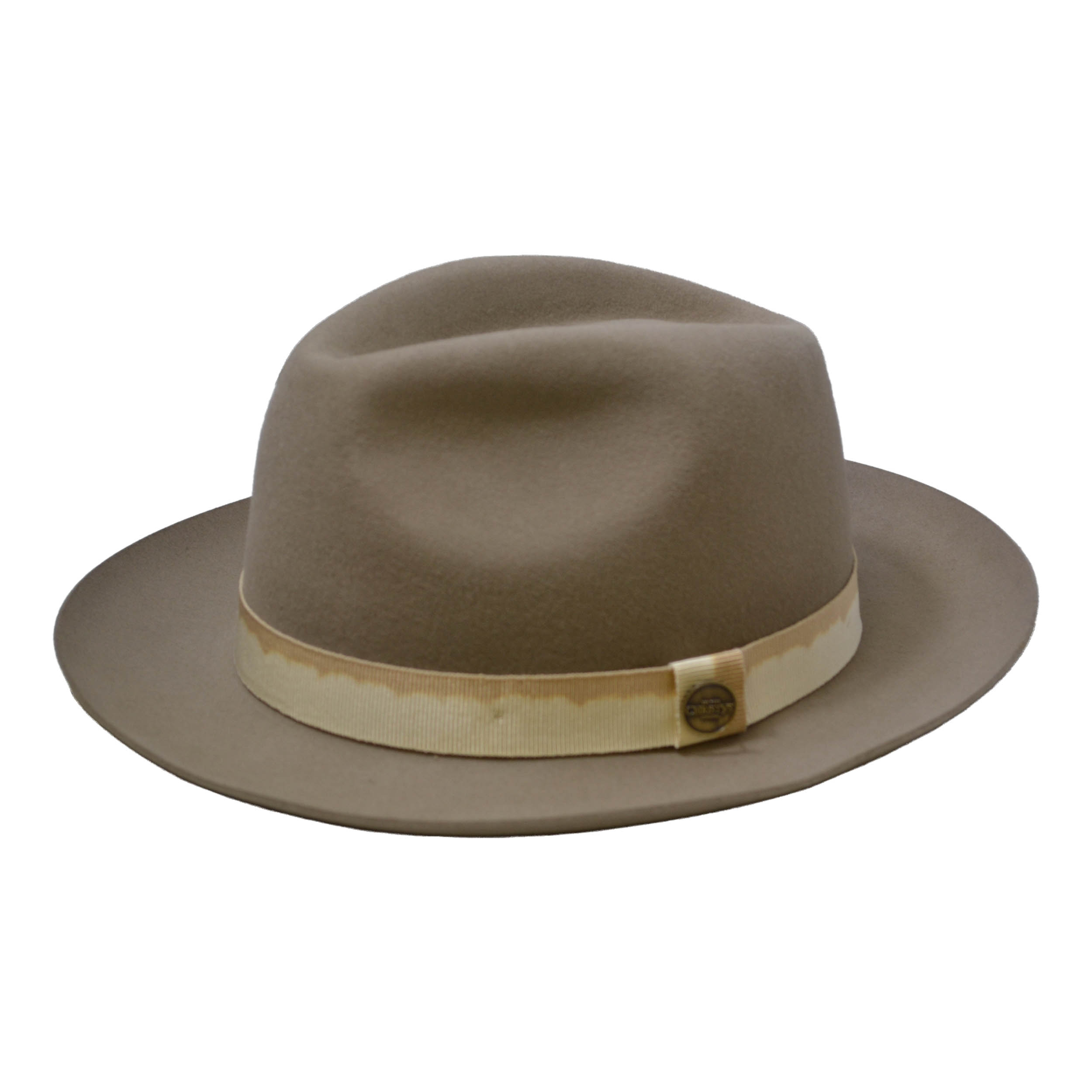 Fur Felt Trilby in Beige