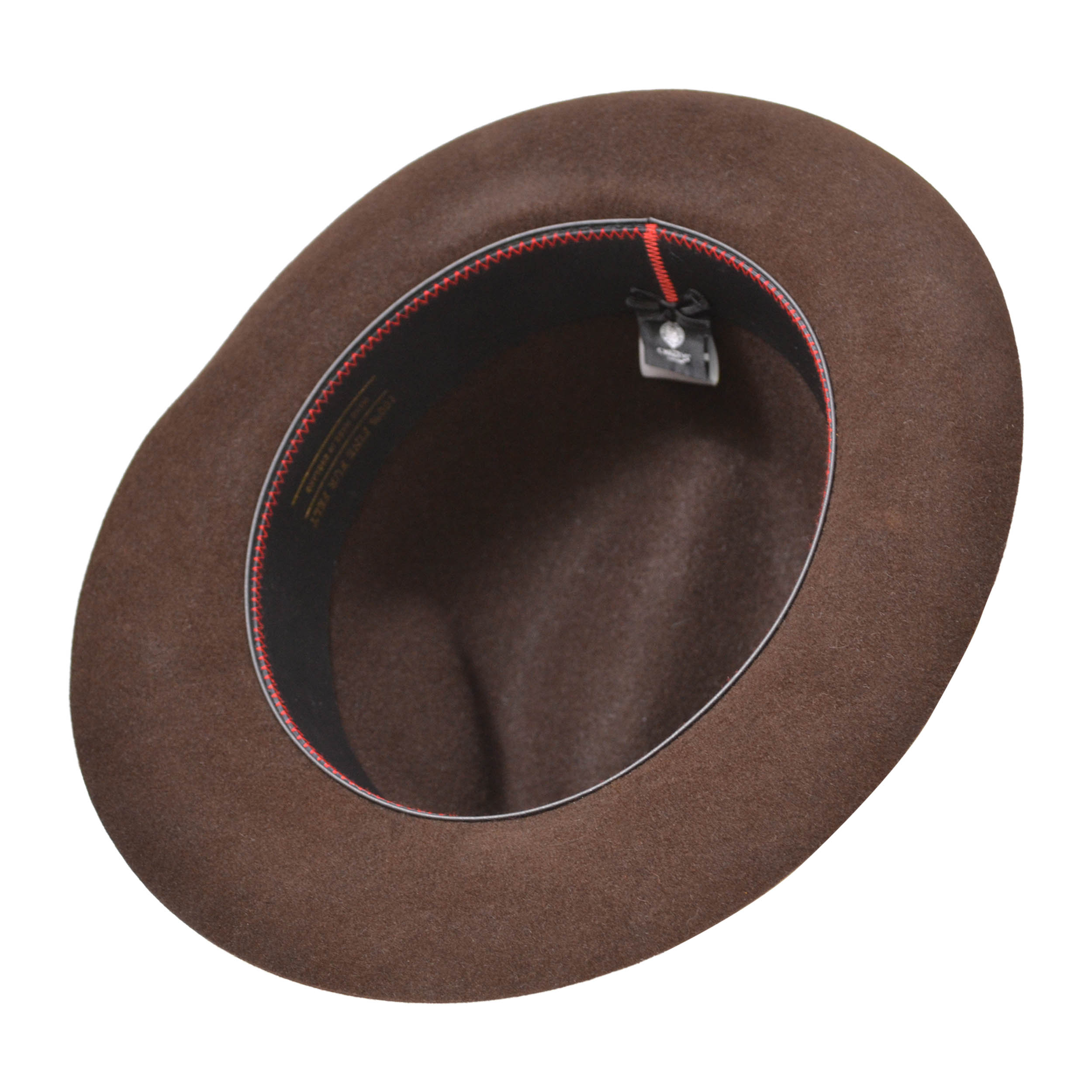 Fur Felt Trilby in Chocolate