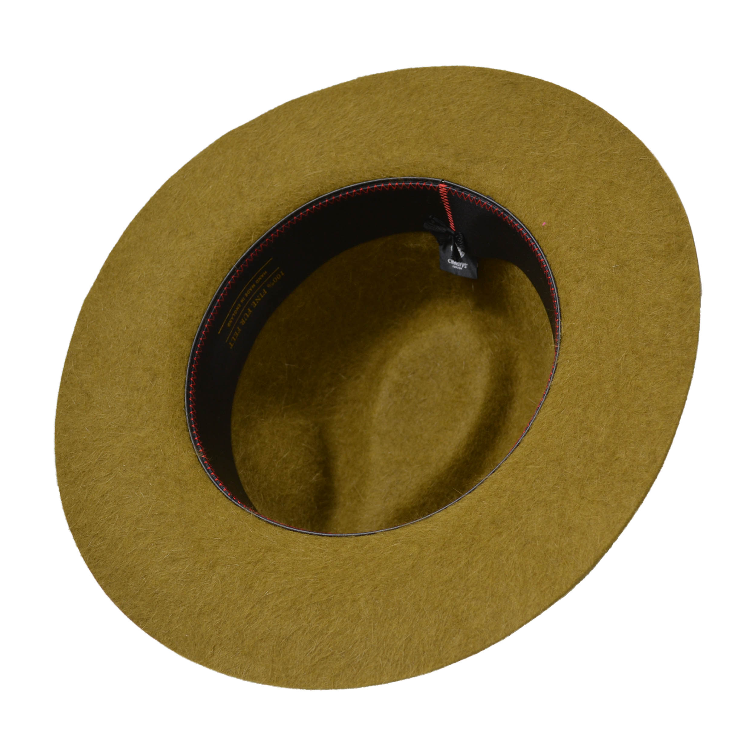 Fur Felt Fedora in Carded Gold