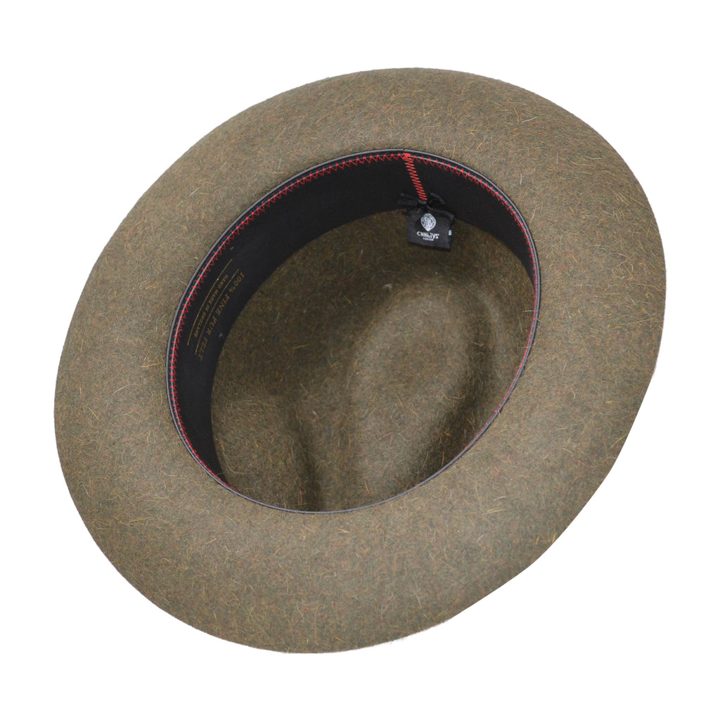 Fur Felt Trilby in Green Mix