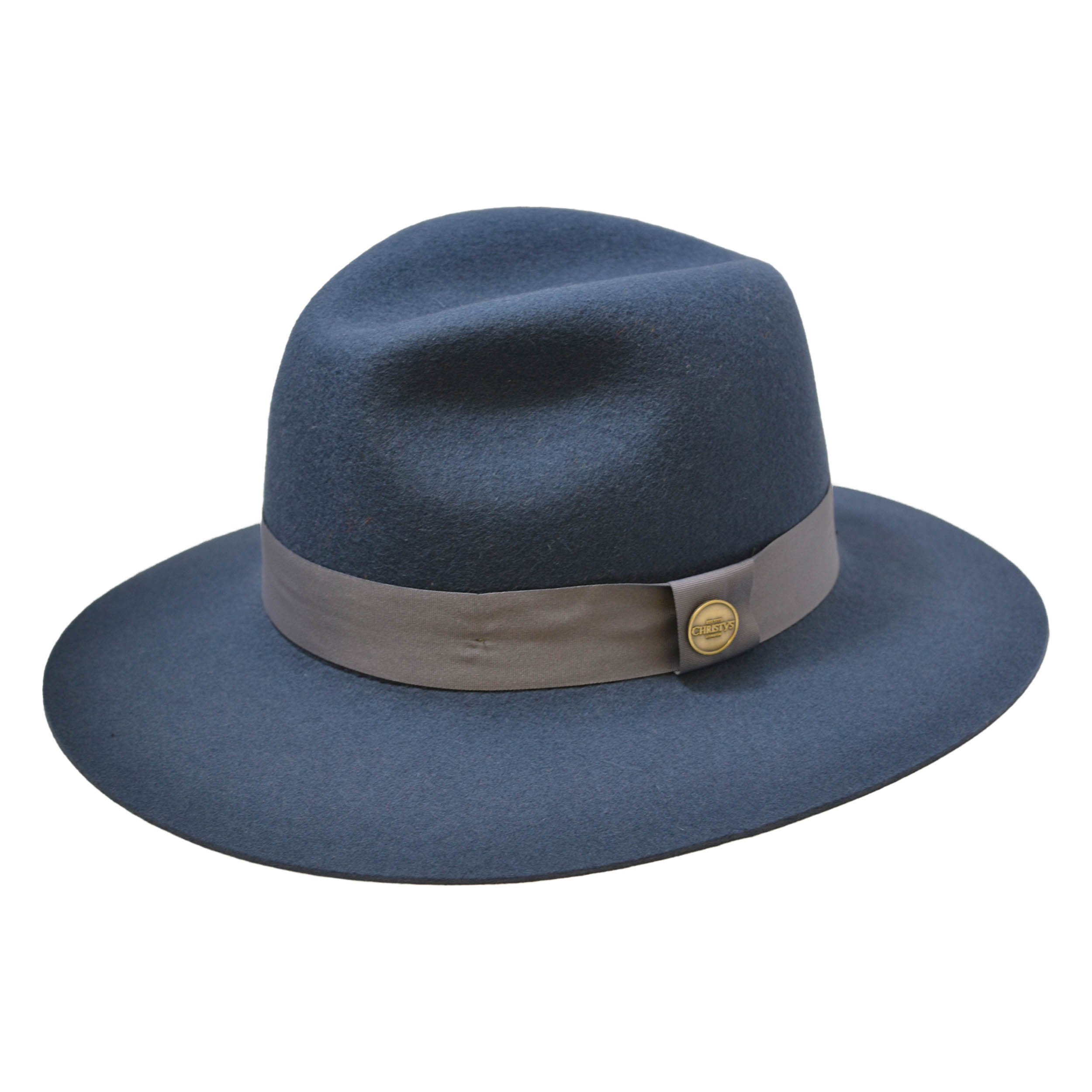 Wool Felt Fedora in Slate