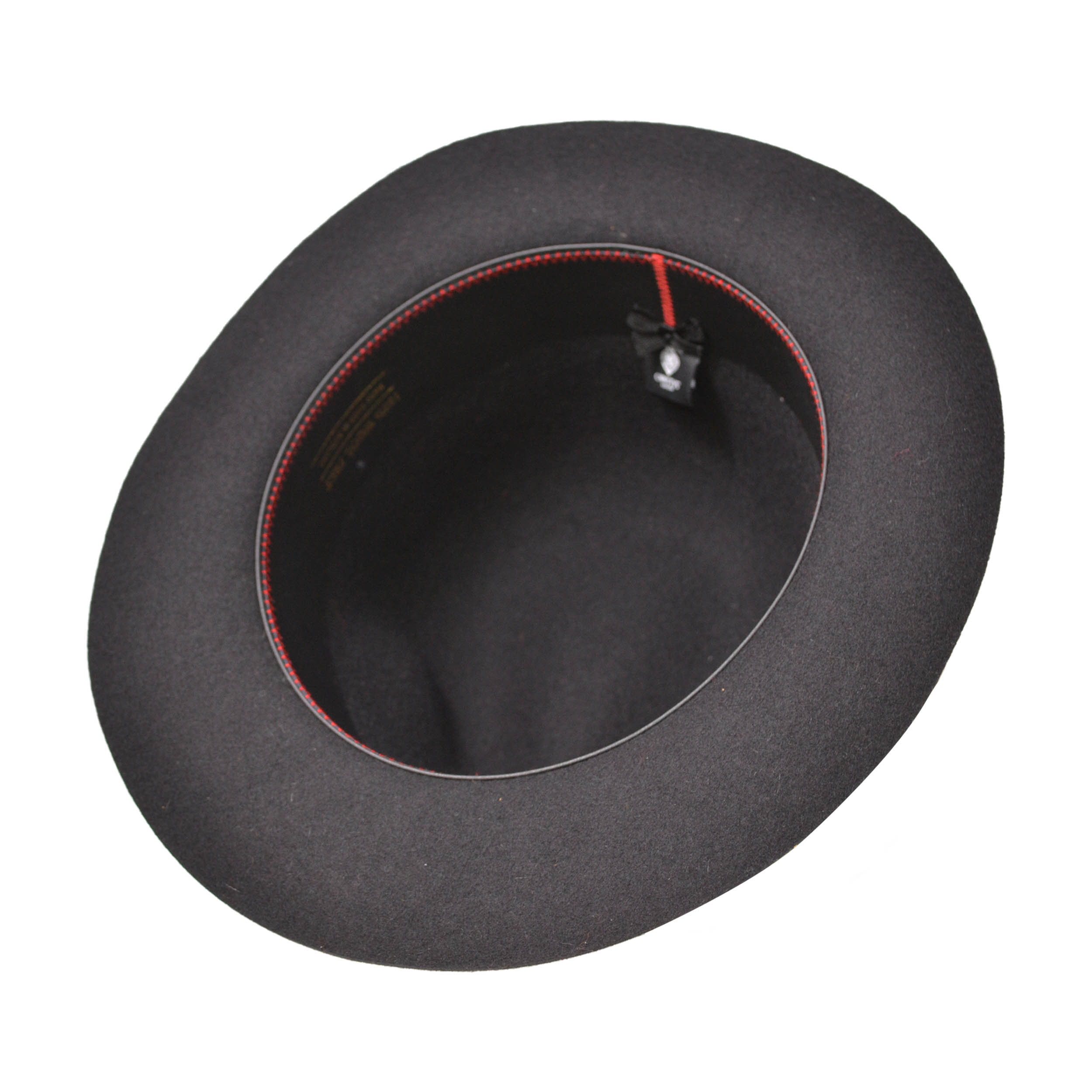 Wool Felt Trilby in Black