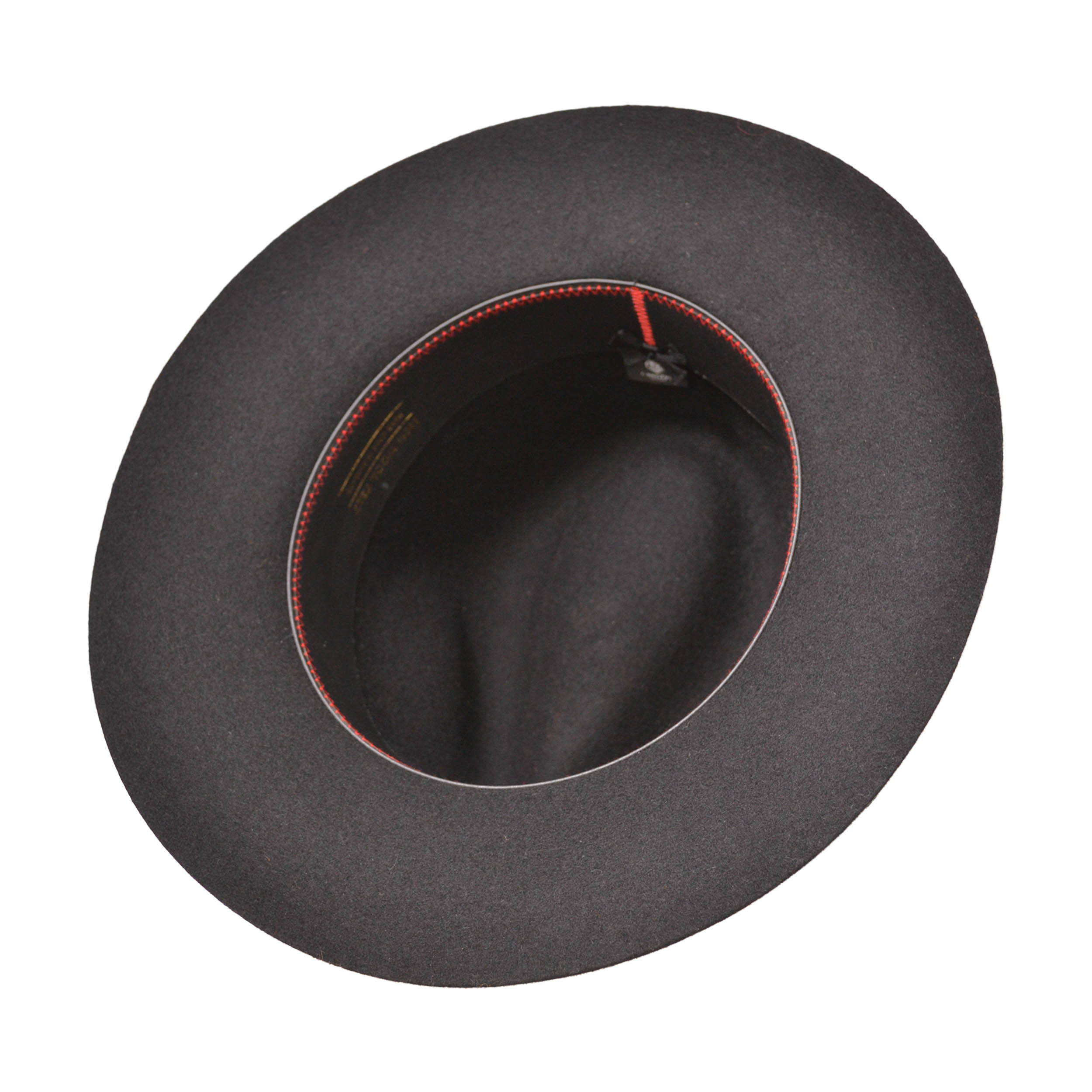 Wool Felt Fedora in Black