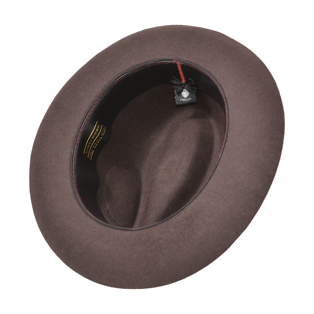 Wool Felt Trilby in H&B Brown