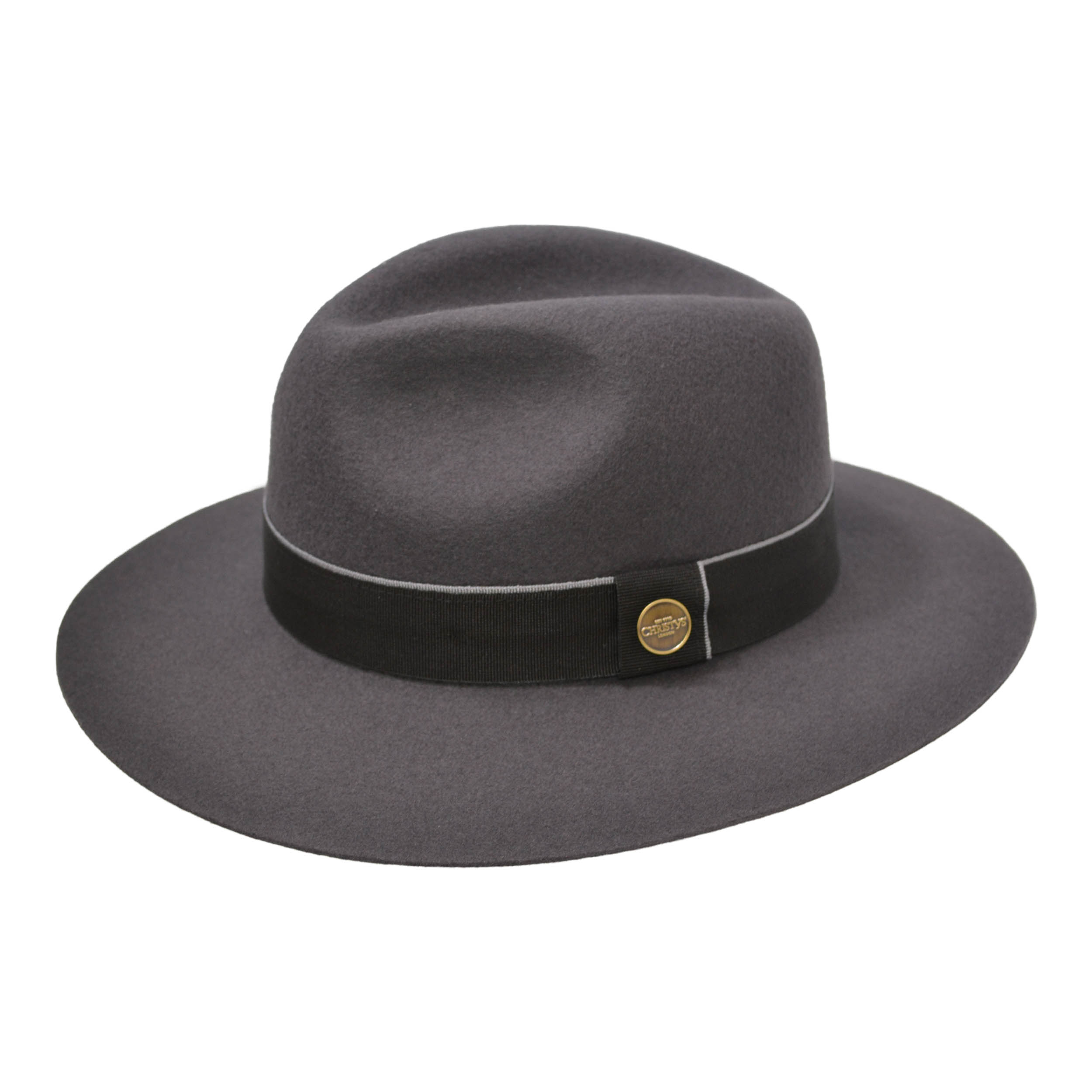 Wool Felt Fedora in HC Charcoal