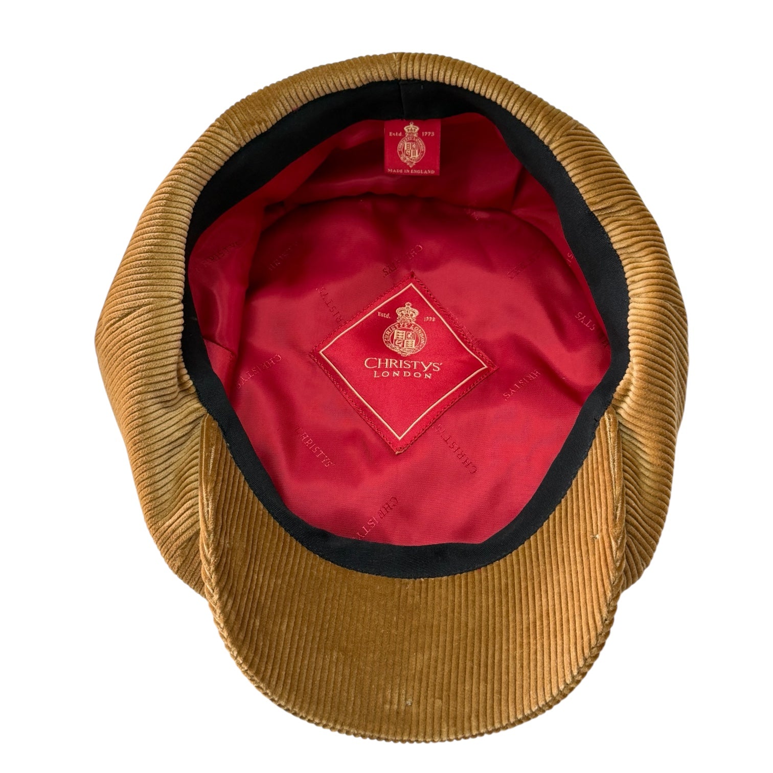 Christys' Bedford 8 Panel Corduroy Cap | Brisbane Moss Bakerboy Cap