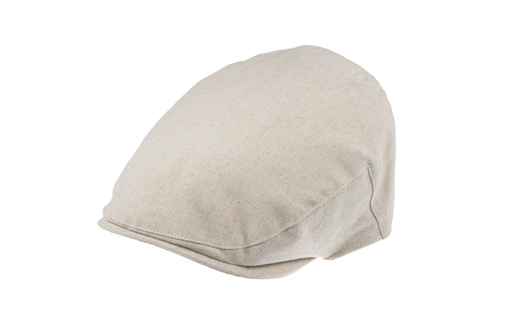 Balmoral Linen Blend Cap Oatmeal